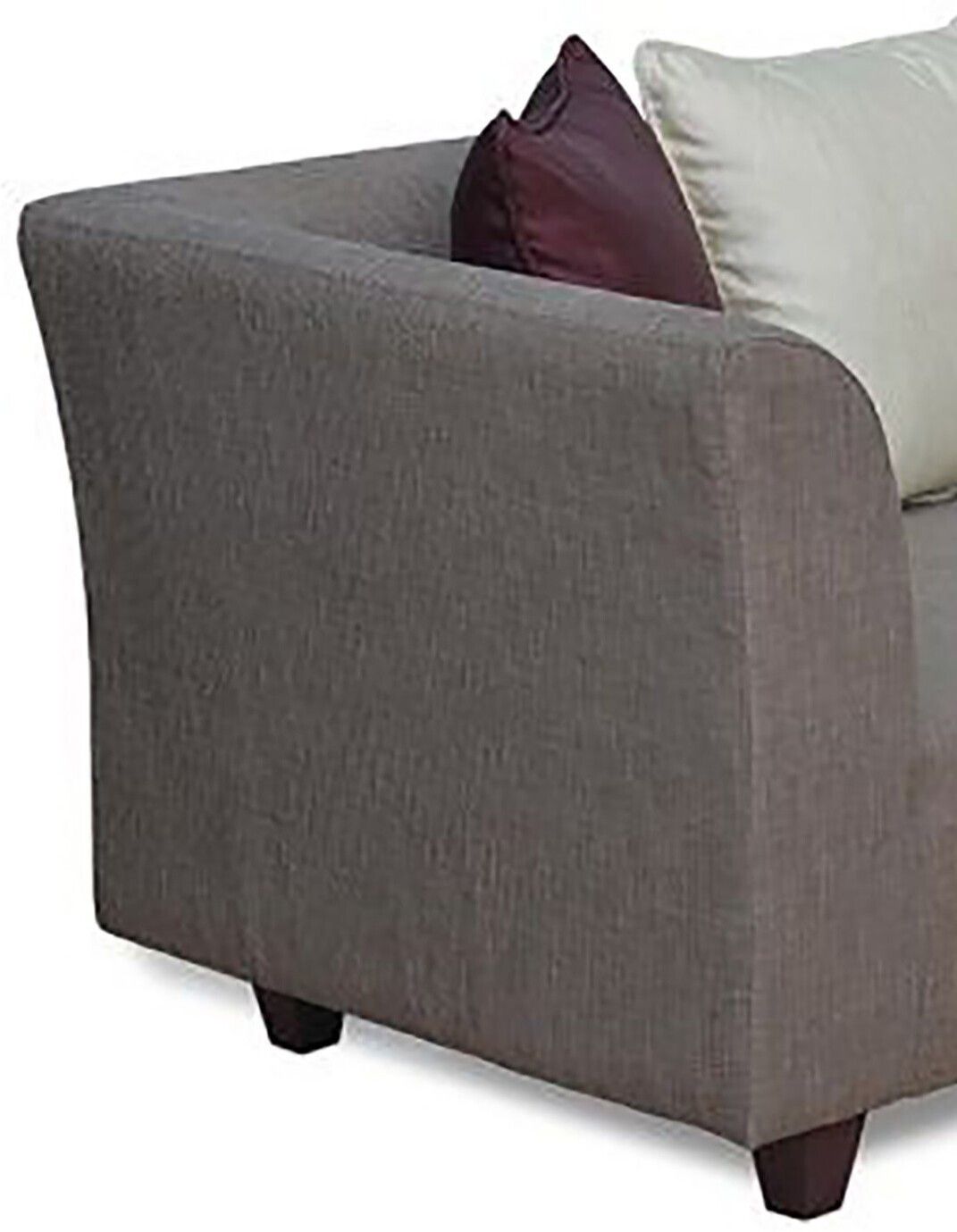 WESTIDO Turgut Fabric 3 Seater  Sofa (Finish Color - Grey, DIY(Do-It-Yourself))