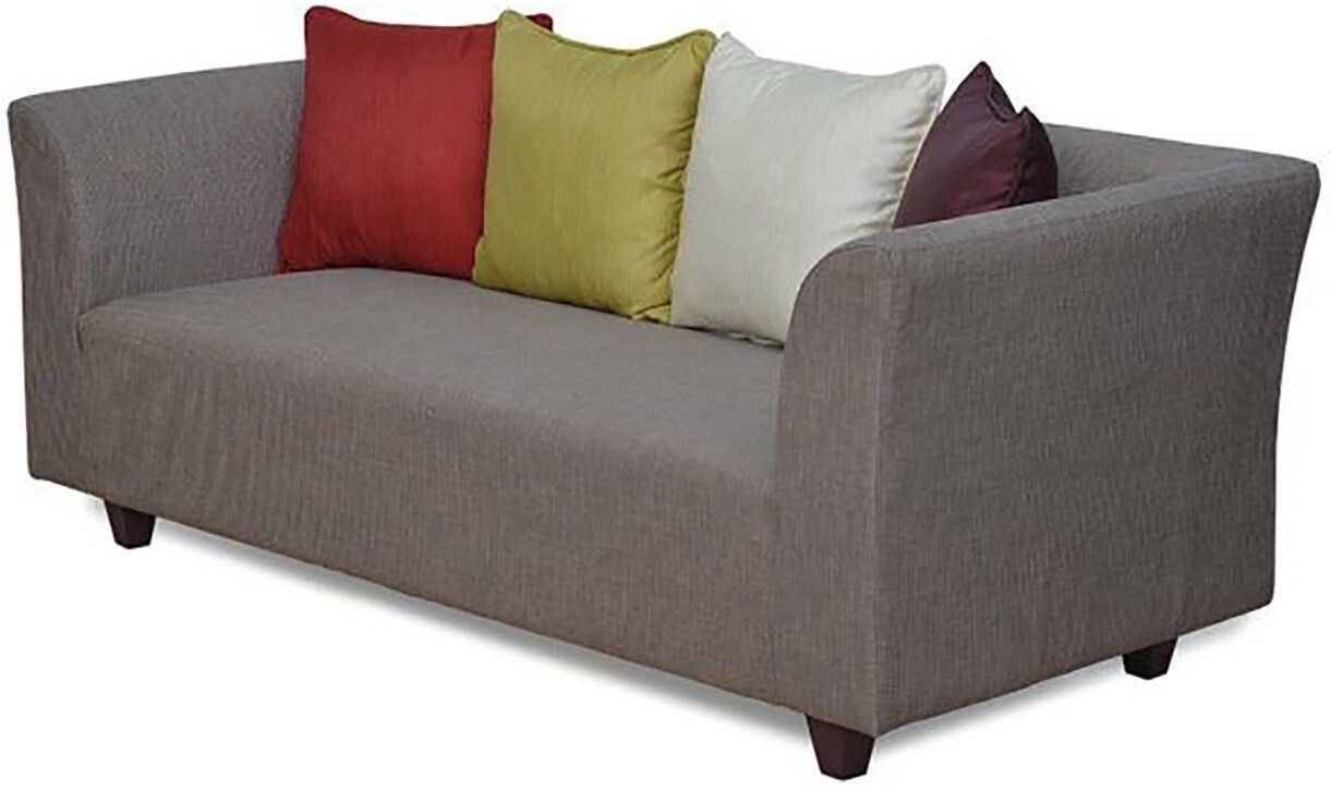 WESTIDO Turgut Fabric 3 Seater  Sofa (Finish Color - Grey, DIY(Do-It-Yourself))
