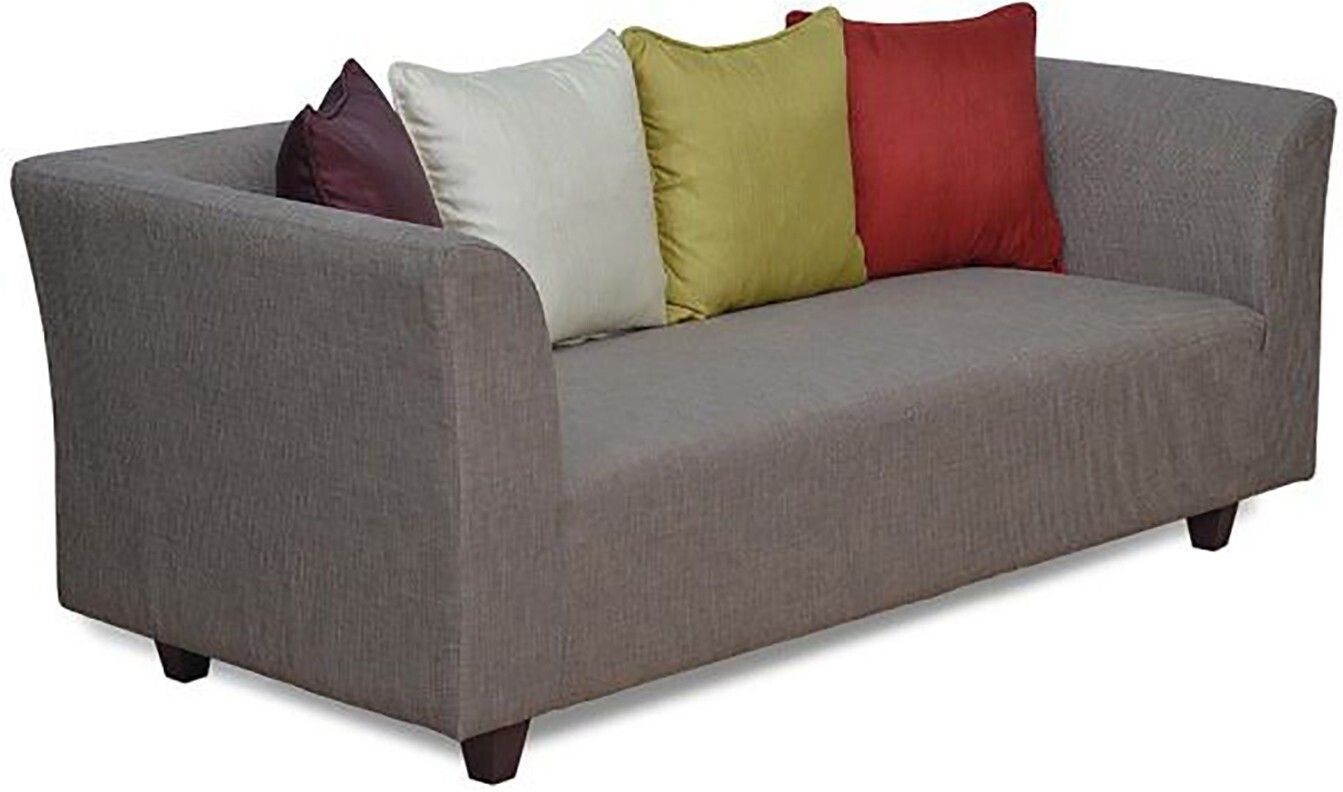 WESTIDO Turgut Fabric 3 Seater  Sofa (Finish Color - Grey, DIY(Do-It-Yourself))