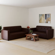 Westido Premium Cream Brown 3 + 1 + 1 Sofa Set