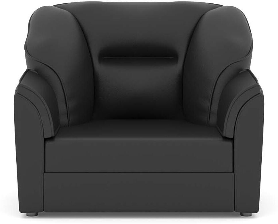 WESTIDO 2+1 Cyrus Series Leatherette 3 Seater  Sofa (Finish Color - Black, DIY(Do-It-Yourself))