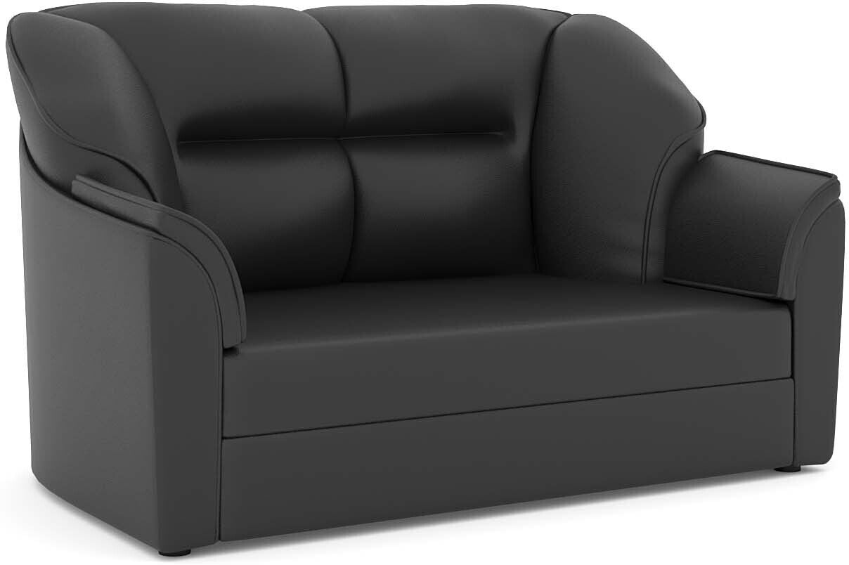 WESTIDO Cyrus Series Leatherette 2 Seater  Sofa (Finish Color - Black, DIY(Do-It-Yourself))