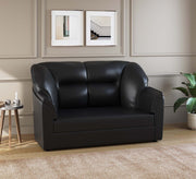 WESTIDO Cyrus Series Leatherette 2 Seater  Sofa (Finish Color - Black, DIY(Do-It-Yourself))