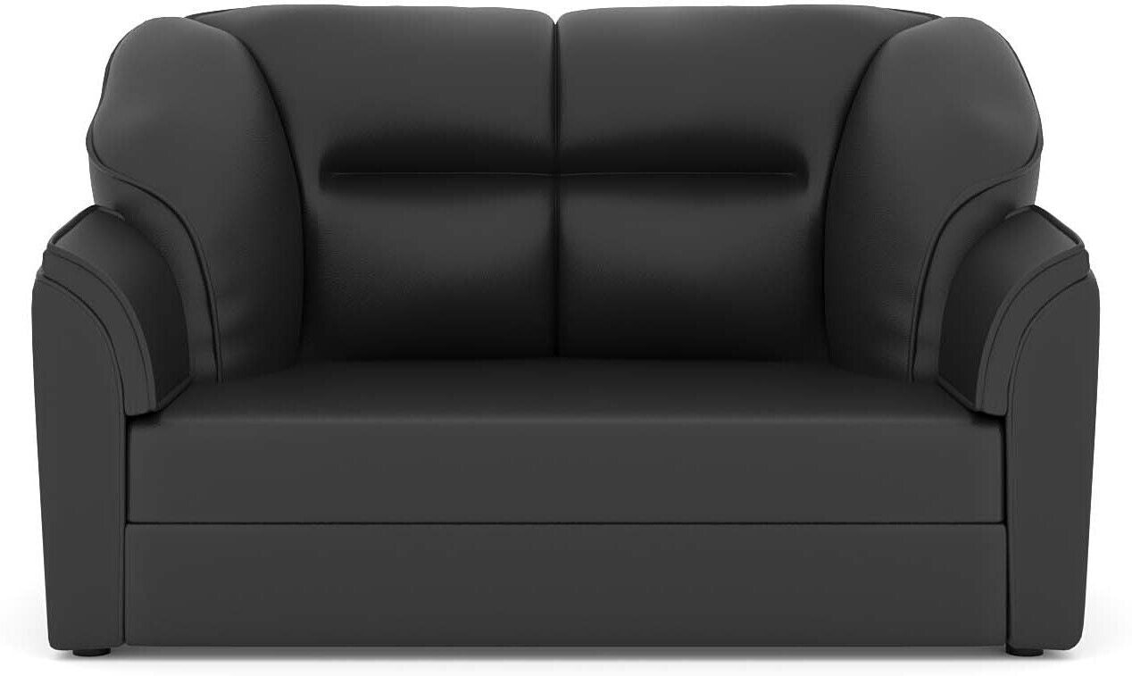WESTIDO Cyrus Series Leatherette 2 Seater  Sofa (Finish Color - Black, DIY(Do-It-Yourself))