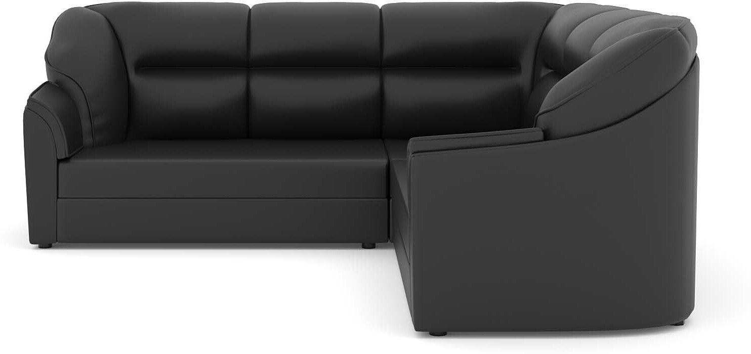 WESTIDO Cyrus Series Leatherette 5 Seater  Sofa (Finish Color - Black, DIY(Do-It-Yourself))