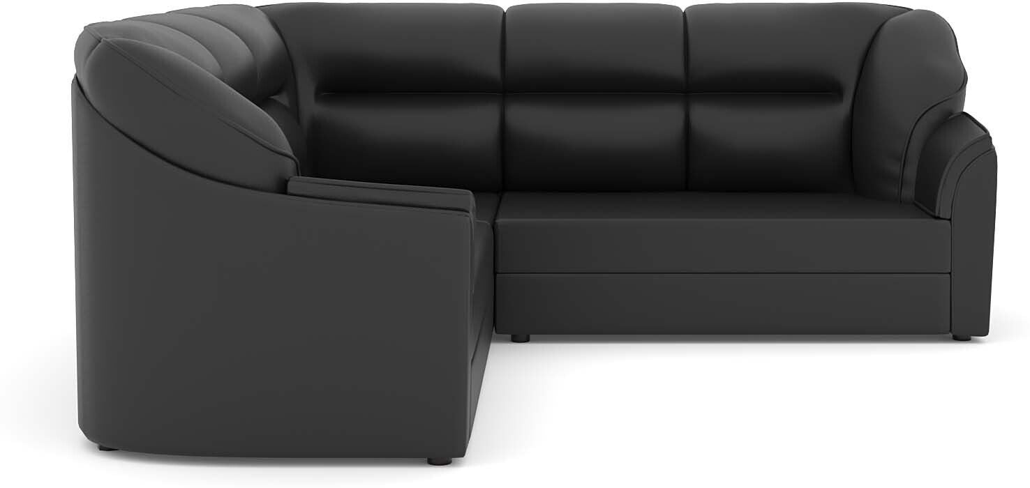 WESTIDO Cyrus Series Leatherette 5 Seater  Sofa (Finish Color - Black, DIY(Do-It-Yourself))