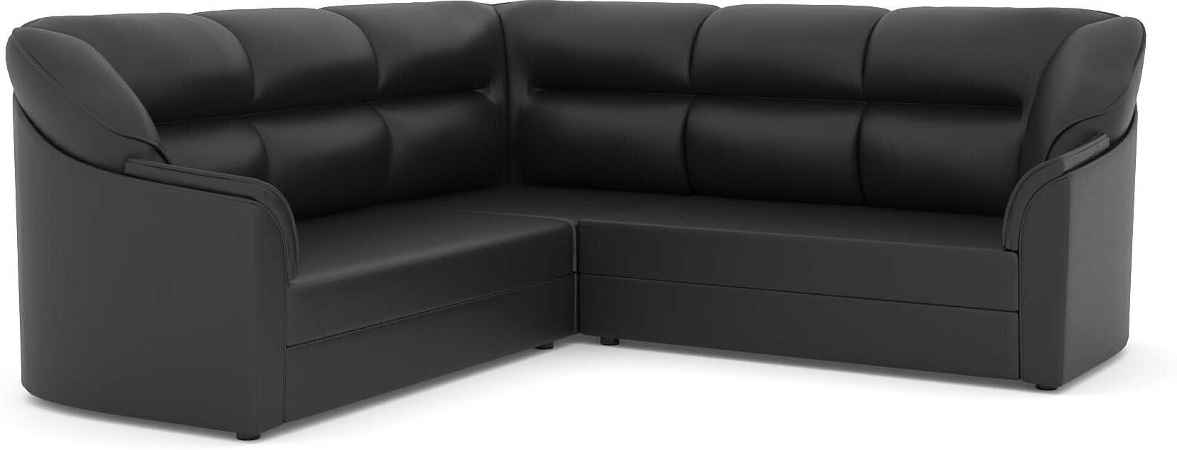 WESTIDO Cyrus Series Leatherette 5 Seater  Sofa (Finish Color - Black, DIY(Do-It-Yourself))