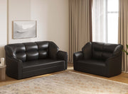 WESTIDO 3+2 Cyrus Series Leatherette 5 Seater  Sofa (Finish Color - Black, DIY(Do-It-Yourself))
