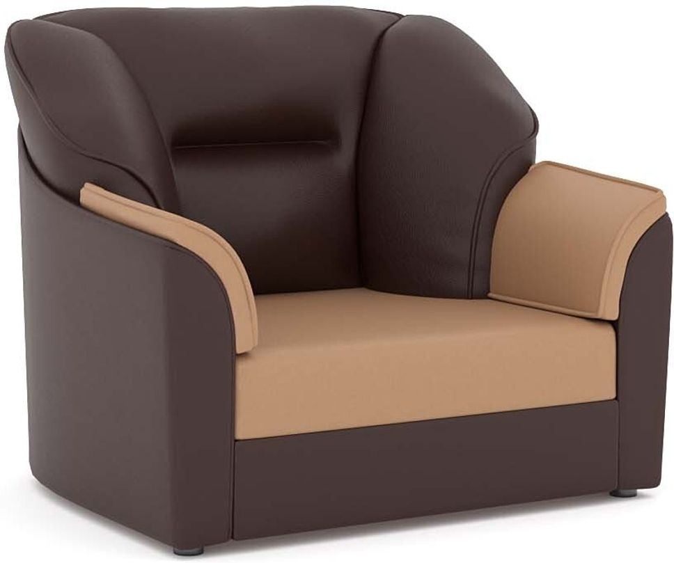 WESTIDO 2+1 Cyrus Series Leatherette 3 Seater  Sofa (Finish Color - Brown, DIY(Do-It-Yourself))