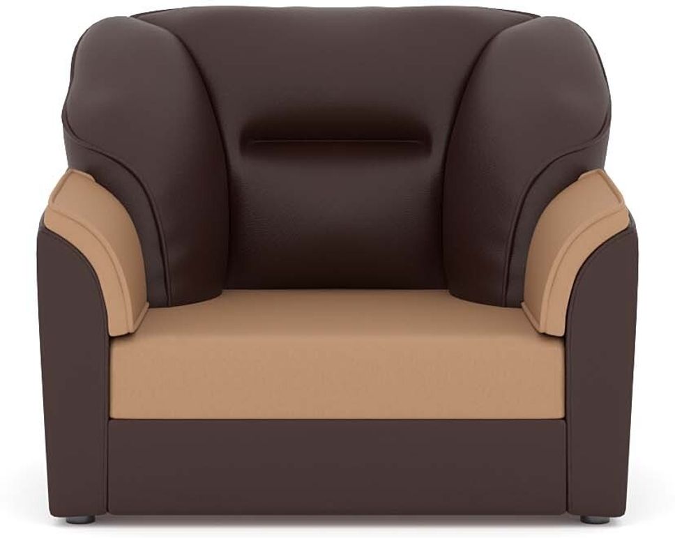 WESTIDO 2+1 Cyrus Series Leatherette 3 Seater  Sofa (Finish Color - Brown, DIY(Do-It-Yourself))