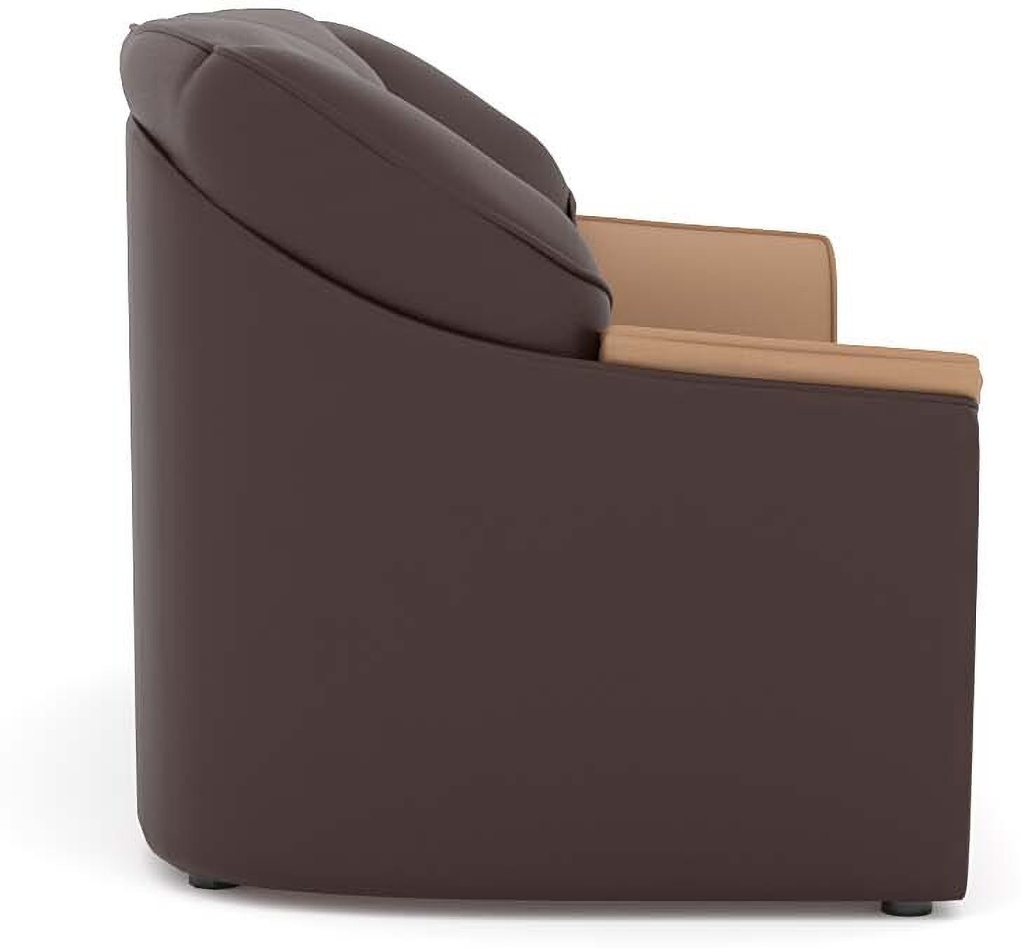 Cream Brown Upholstered 3 + 1 + 1 Sofa by Westido