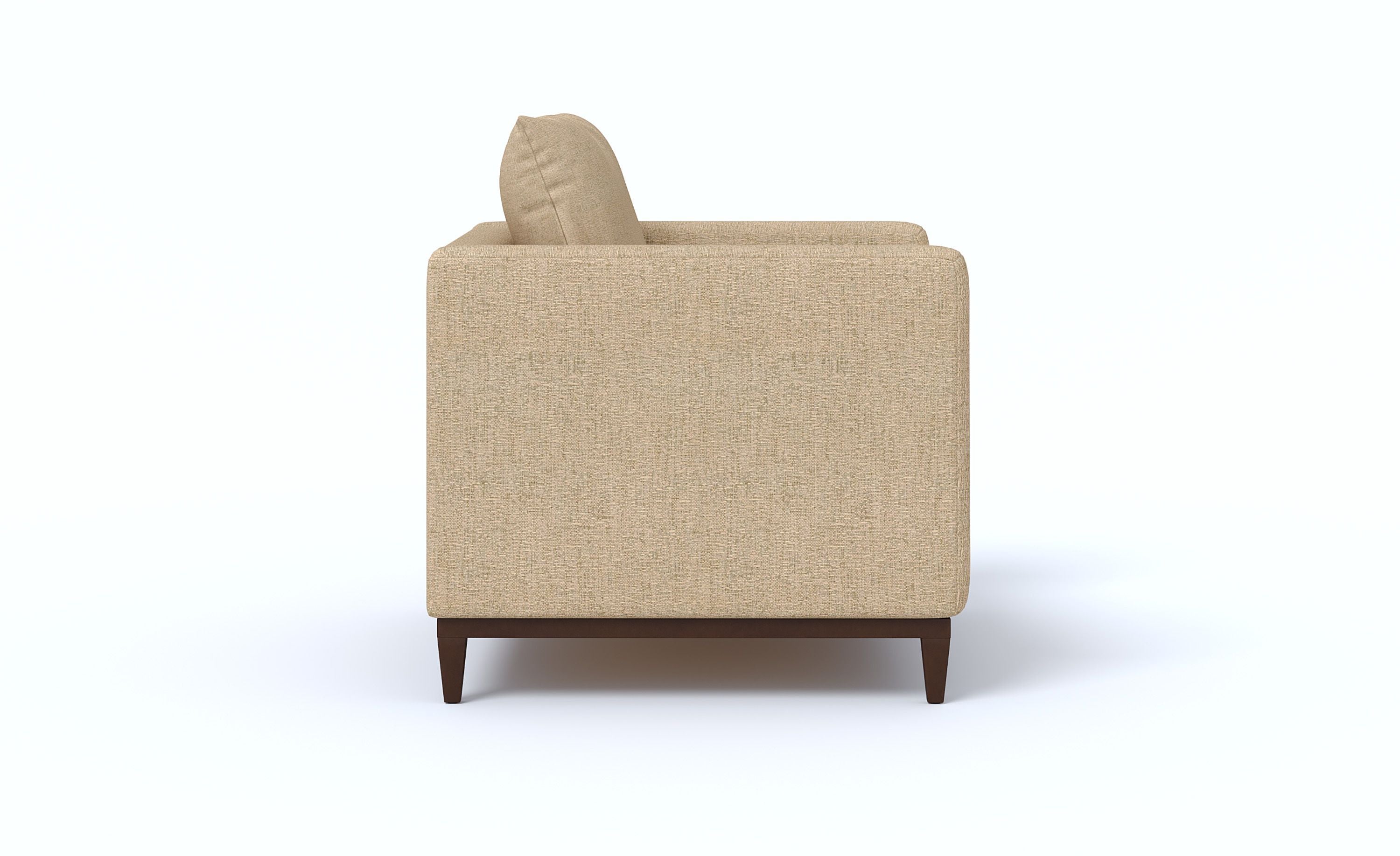 WESTIDO Ahmet Fabric 1 Seater  Sofa (Finish Color - CREAM, DIY(Do-It-Yourself))