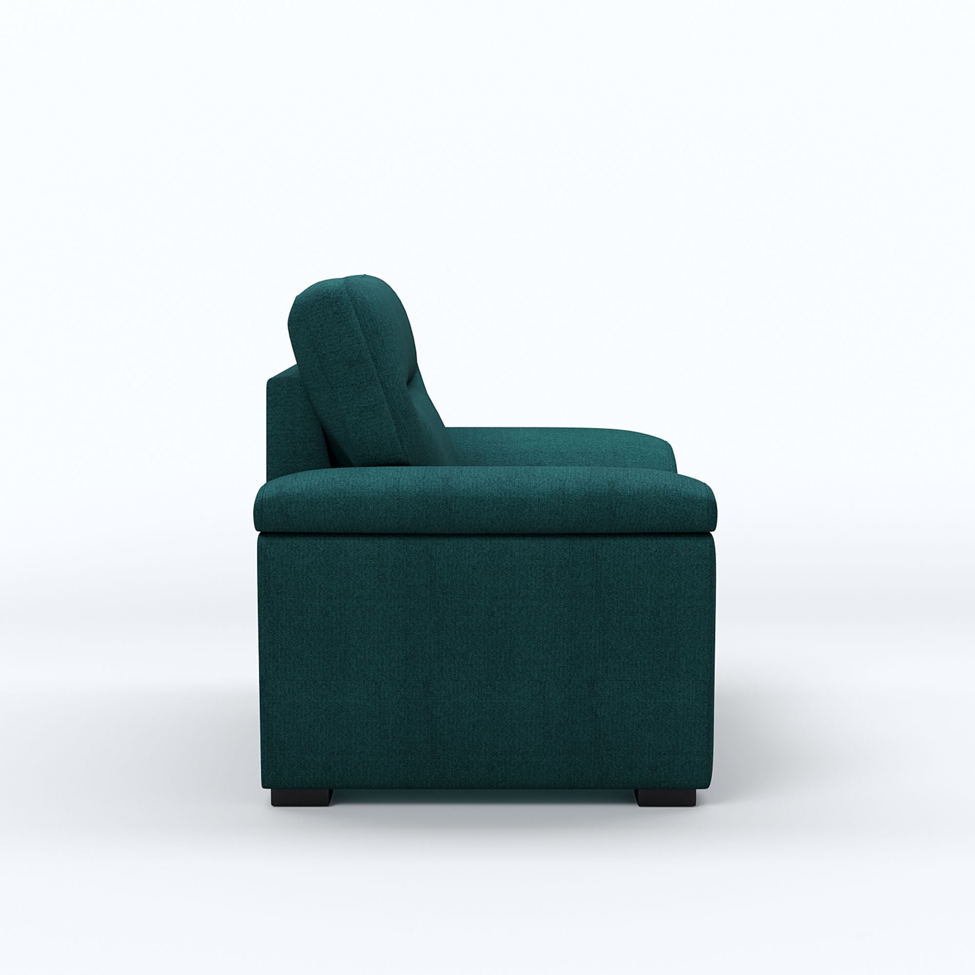 WESTIDO Emir Fabric 1 Seater  Sofa (Finish Color - GREEN, DIY(Do-It-Yourself))