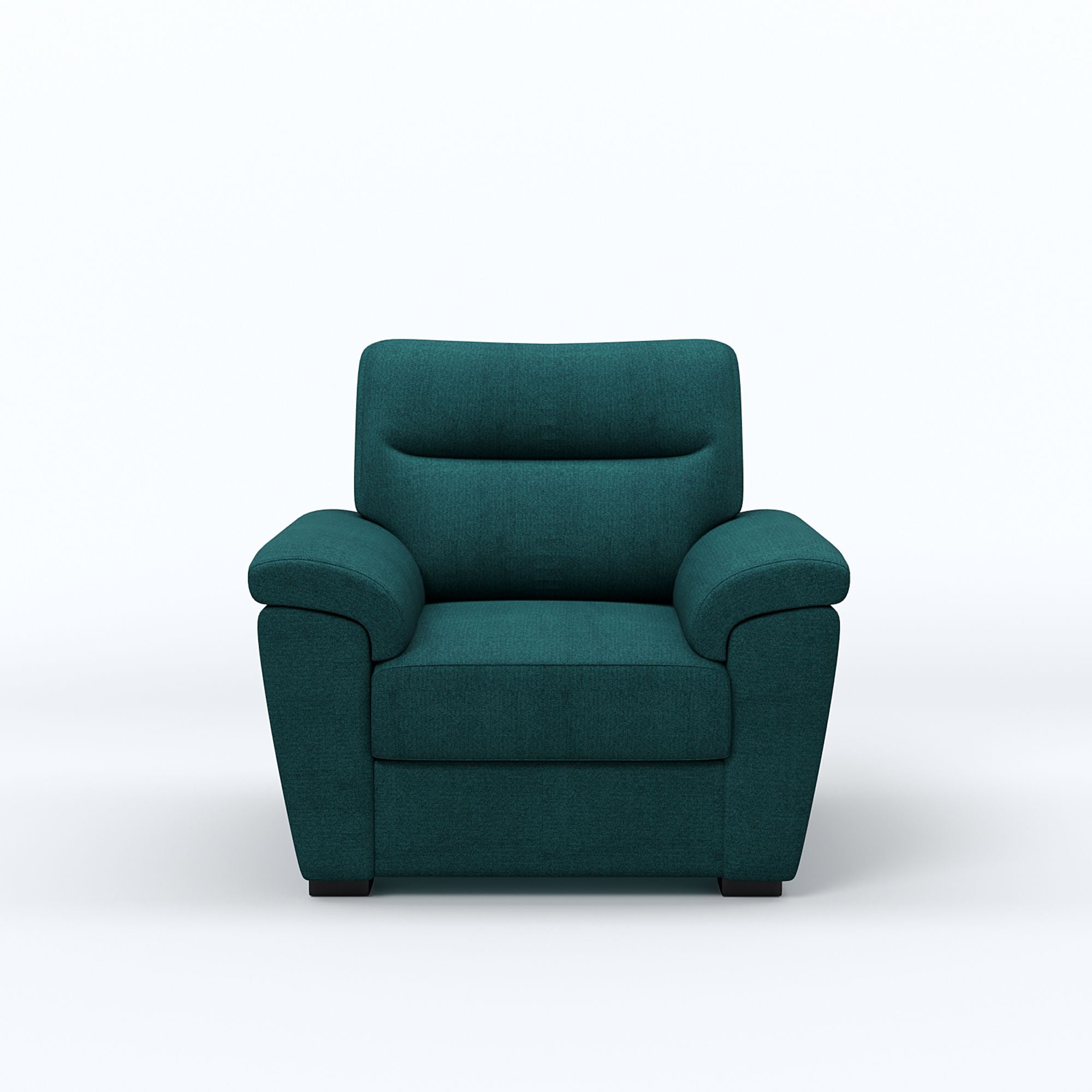 WESTIDO Emir Fabric 1 Seater  Sofa (Finish Color - GREEN, DIY(Do-It-Yourself))