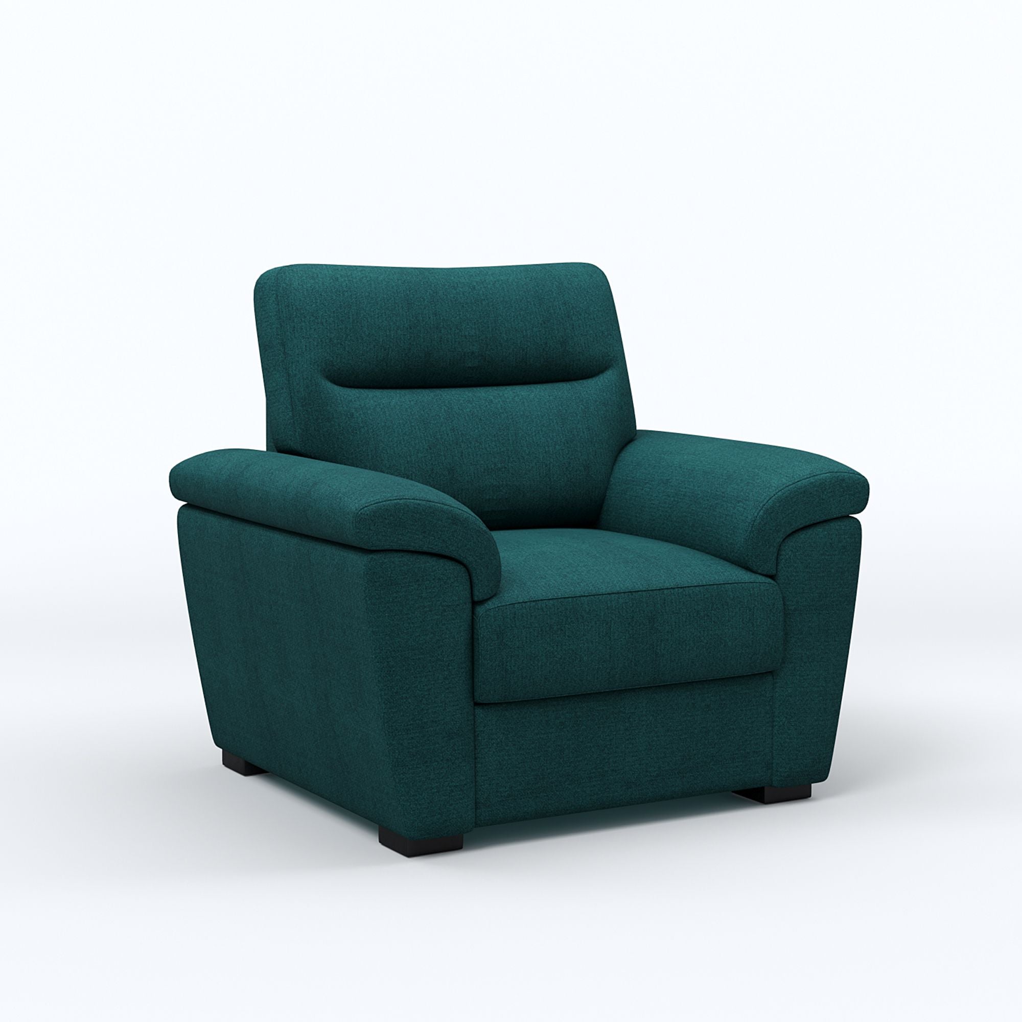 WESTIDO Emir Fabric 1 Seater  Sofa (Finish Color - GREEN, DIY(Do-It-Yourself))