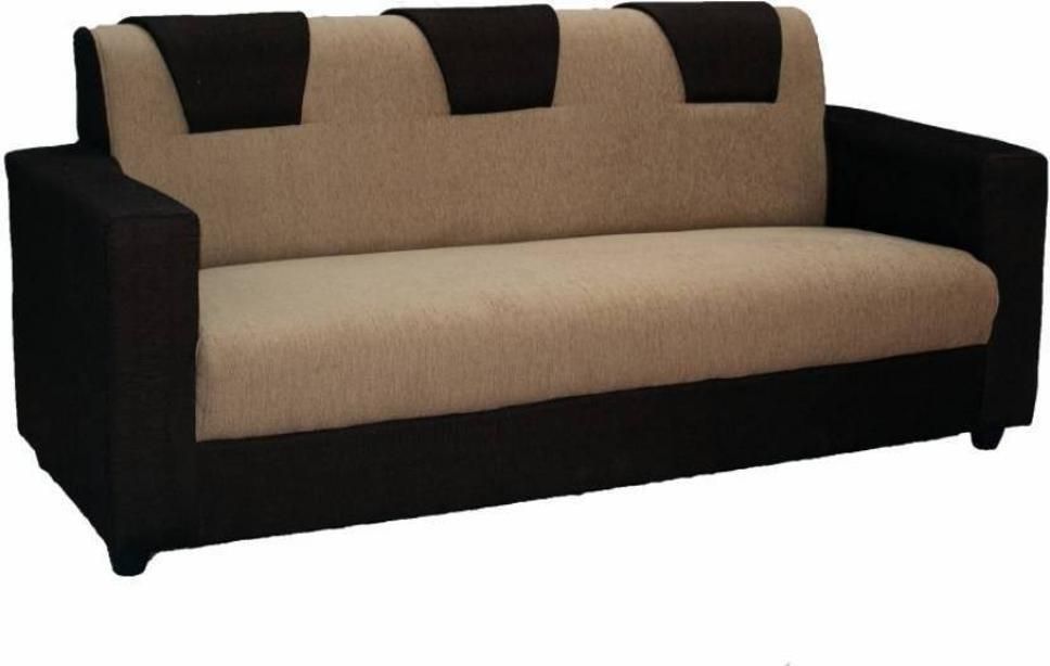 WESTIDO Artic Fabric 3 Seater  Sofa (Finish Color - Brown, DIY(Do-It-Yourself))