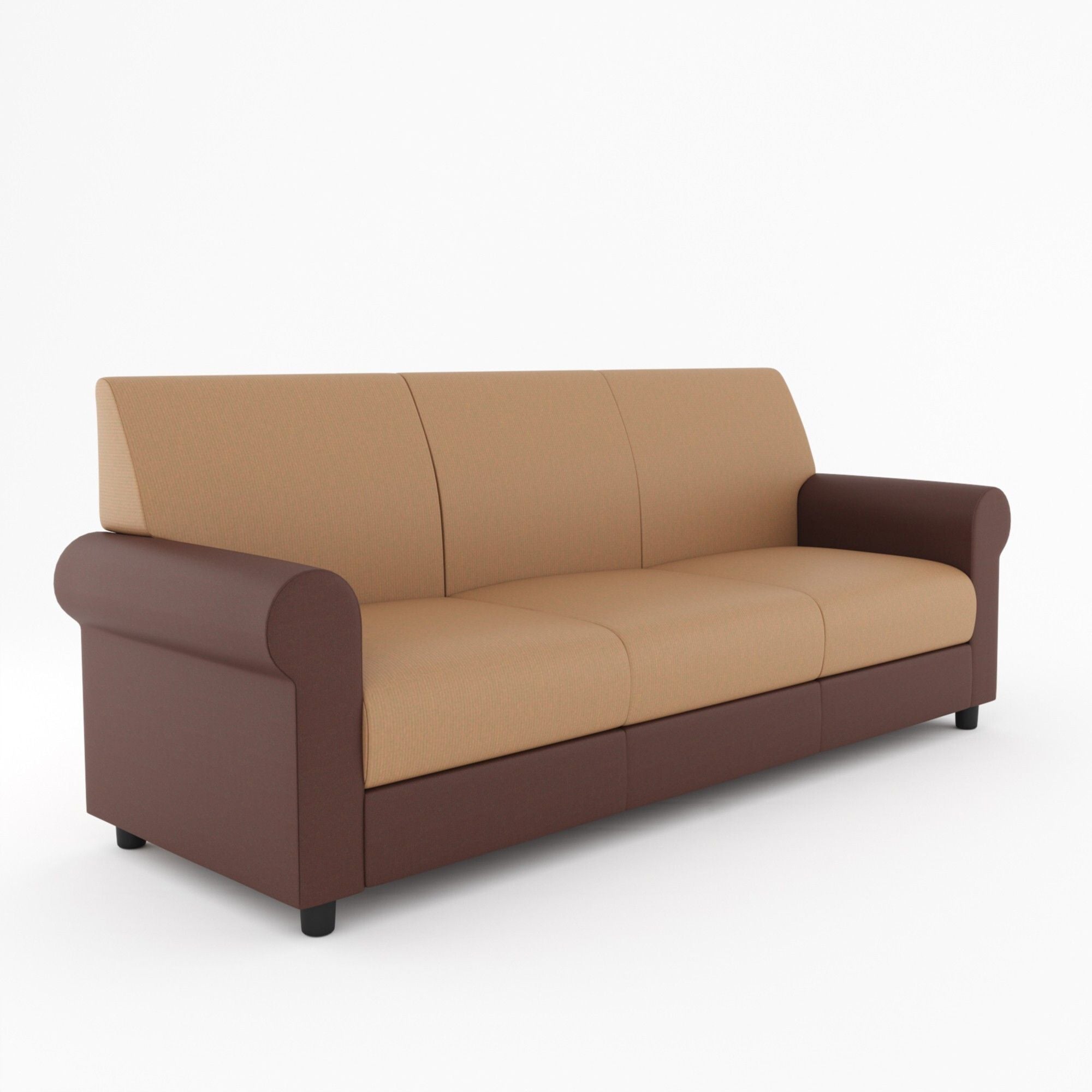 WESTIDO Fabric 3 Seater  Sofa (Finish Color - Brown, DIY(Do-It-Yourself))