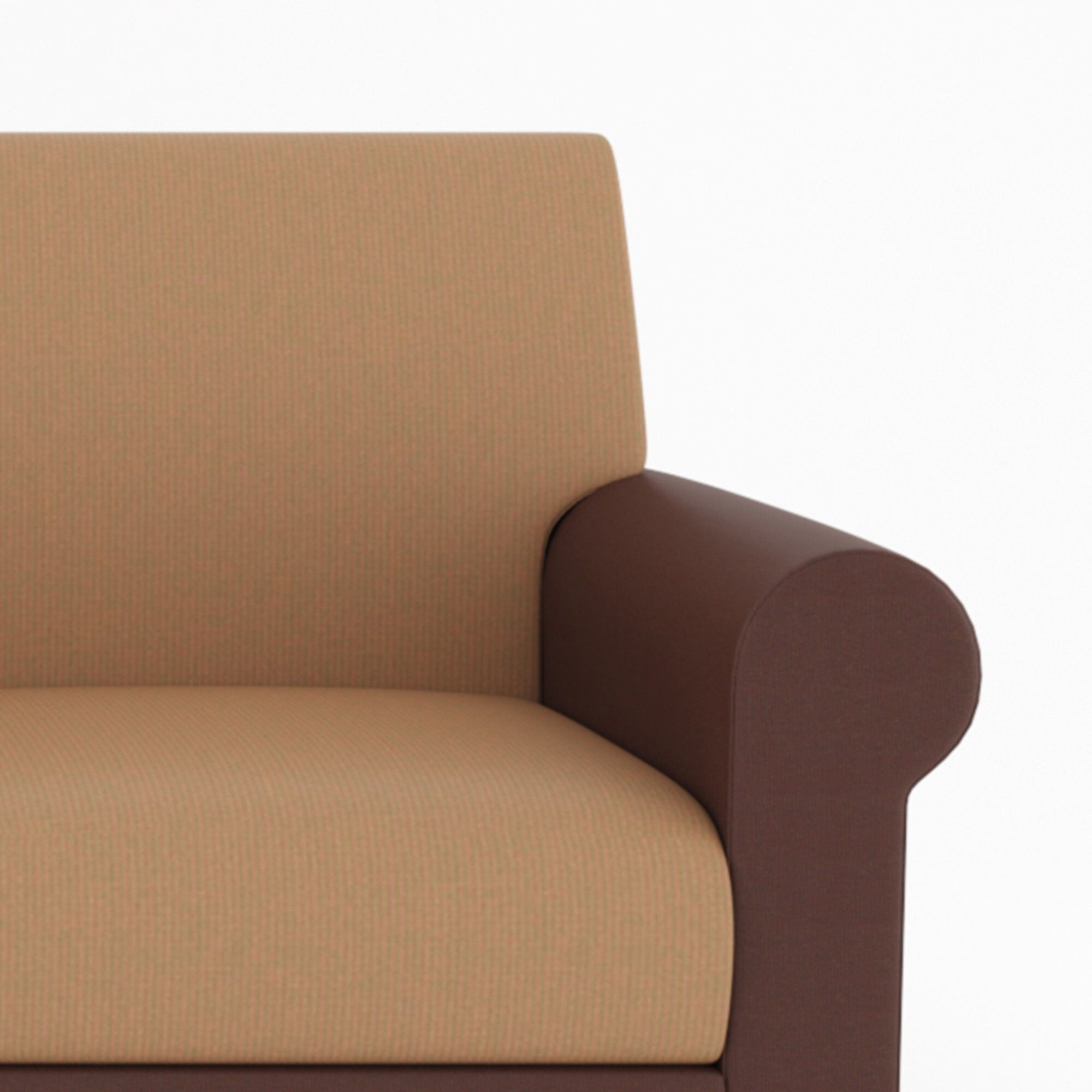 WESTIDO Fabric 3 Seater  Sofa (Finish Color - Brown, DIY(Do-It-Yourself))