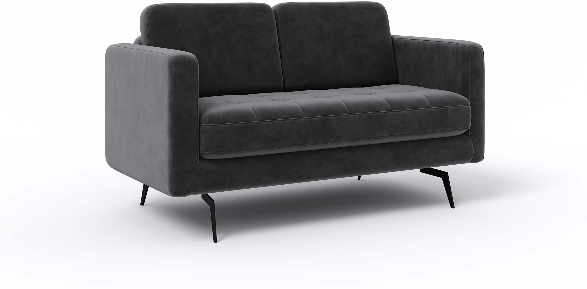 WESTIDO Edas Fabric 2 Seater  Sofa (Finish Color - GREY, DIY(Do-It-Yourself))