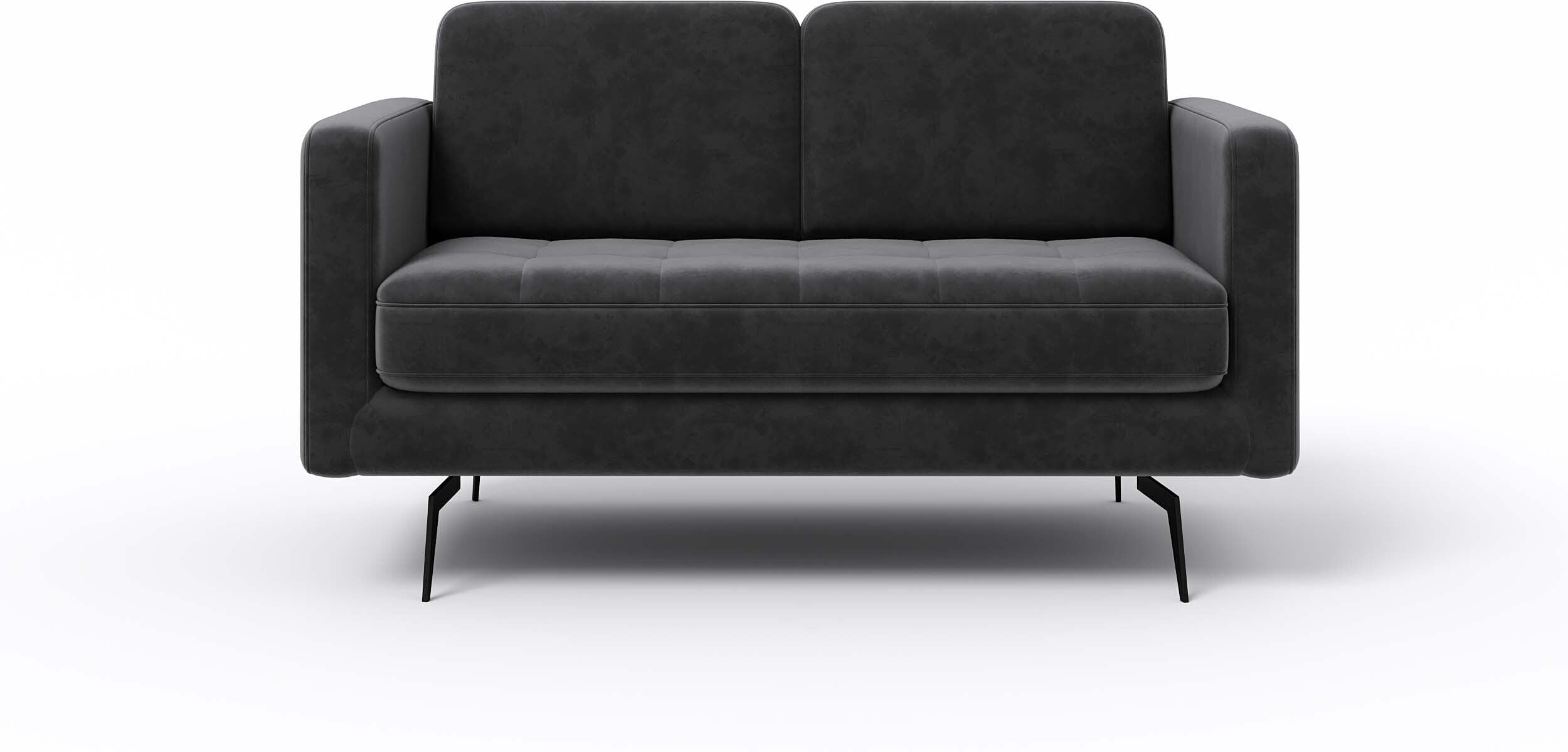 WESTIDO Edas Fabric 2 Seater  Sofa (Finish Color - GREY, DIY(Do-It-Yourself))