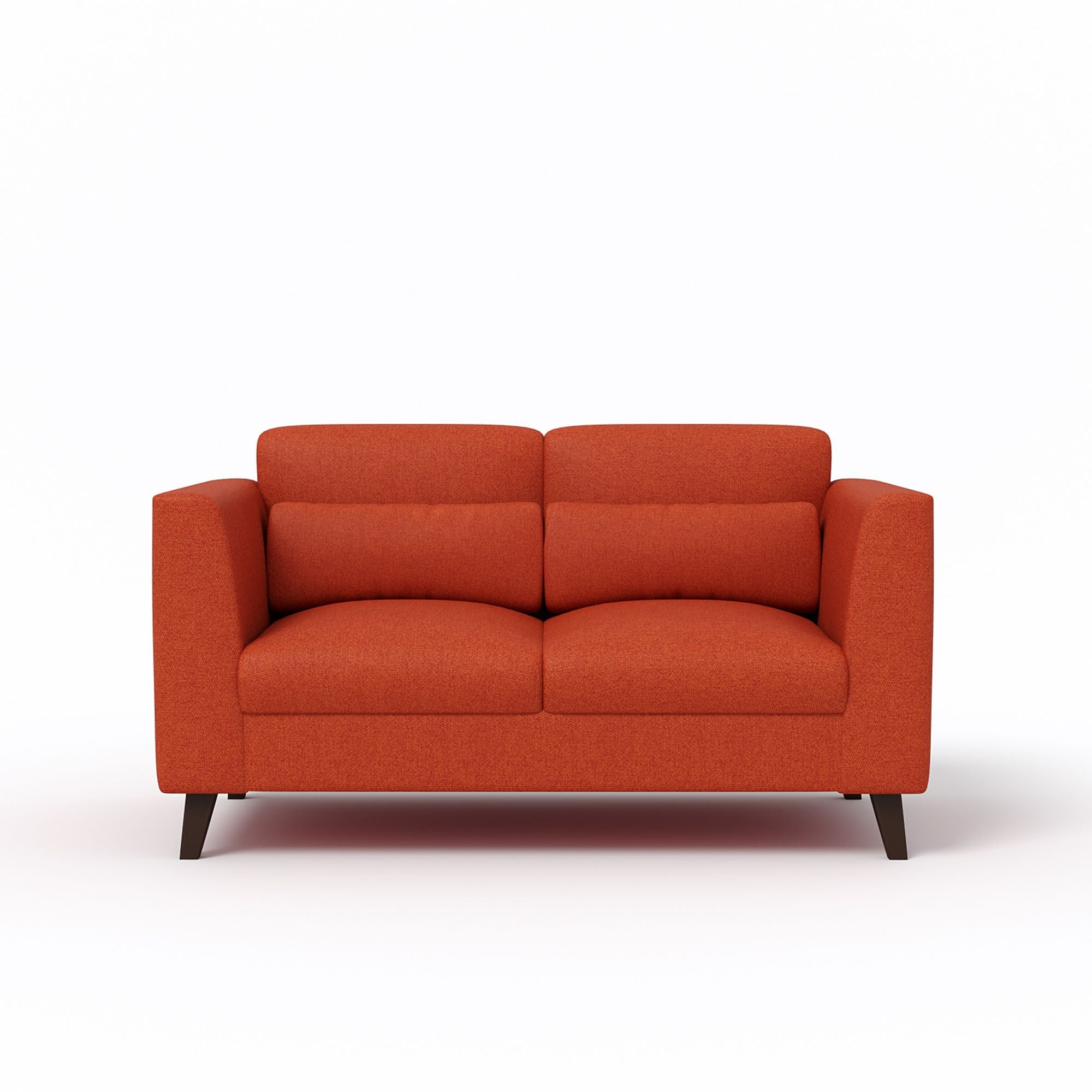 WESTIDO Bellona Fabric 2 Seater  Sofa (Finish Color - ORANGE, DIY(Do-It-Yourself))