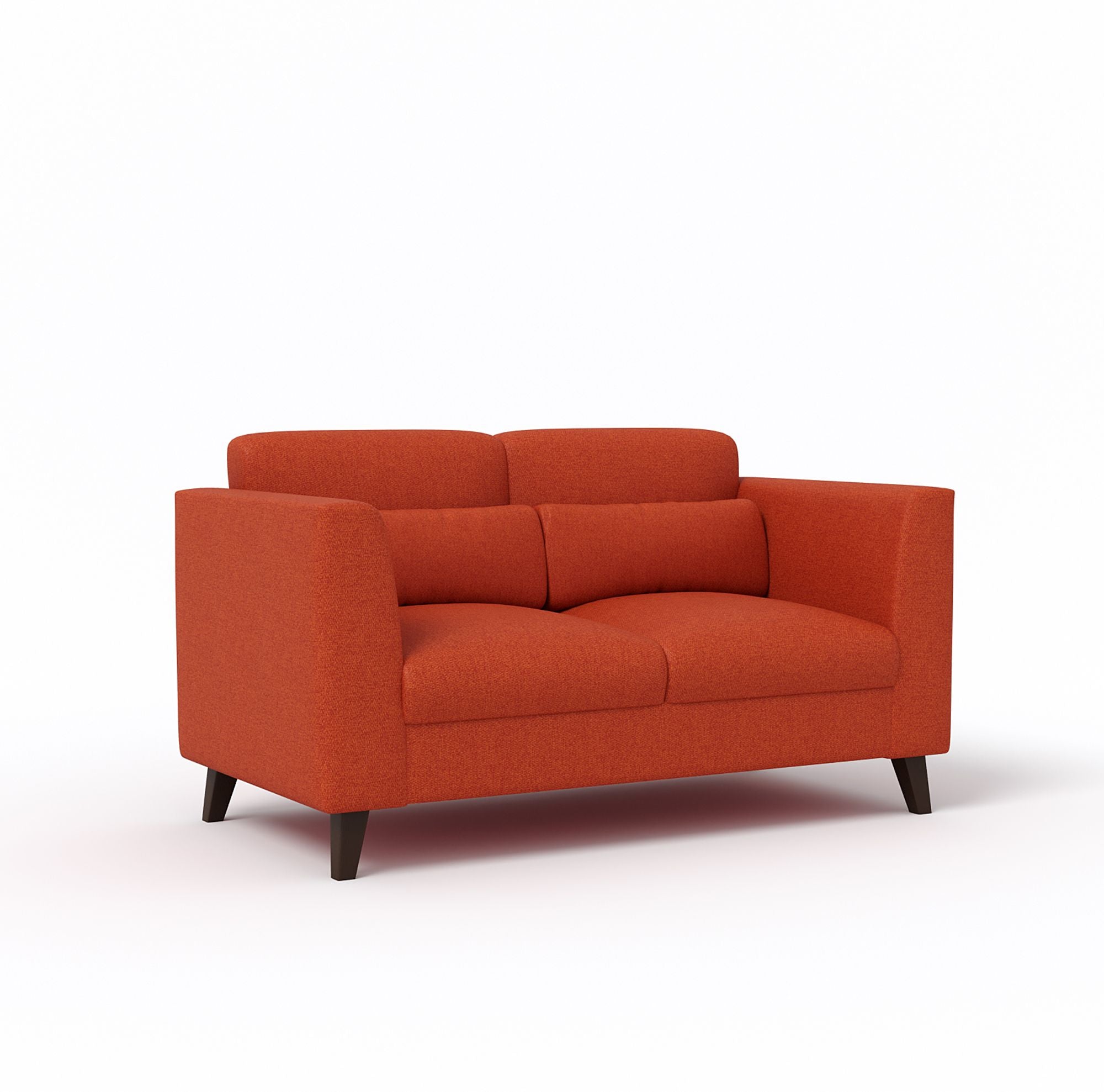 WESTIDO Bellona Fabric 2 Seater  Sofa (Finish Color - ORANGE, DIY(Do-It-Yourself))