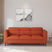 WESTIDO Bellona Fabric 3 Seater  Sofa (Finish Color - ORANGE, DIY(Do-It-Yourself))