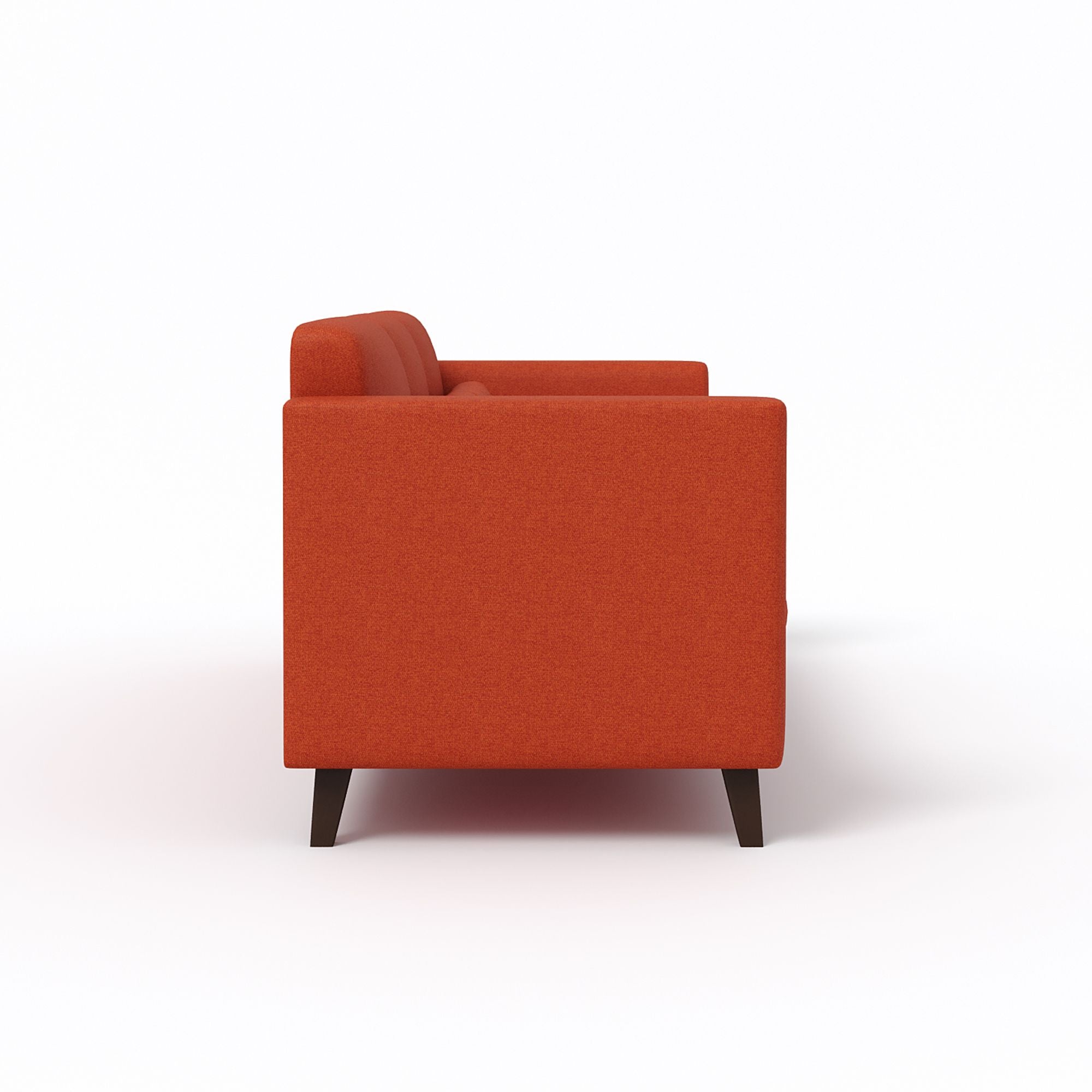 WESTIDO Bellona Fabric 3 Seater  Sofa (Finish Color - ORANGE, DIY(Do-It-Yourself))