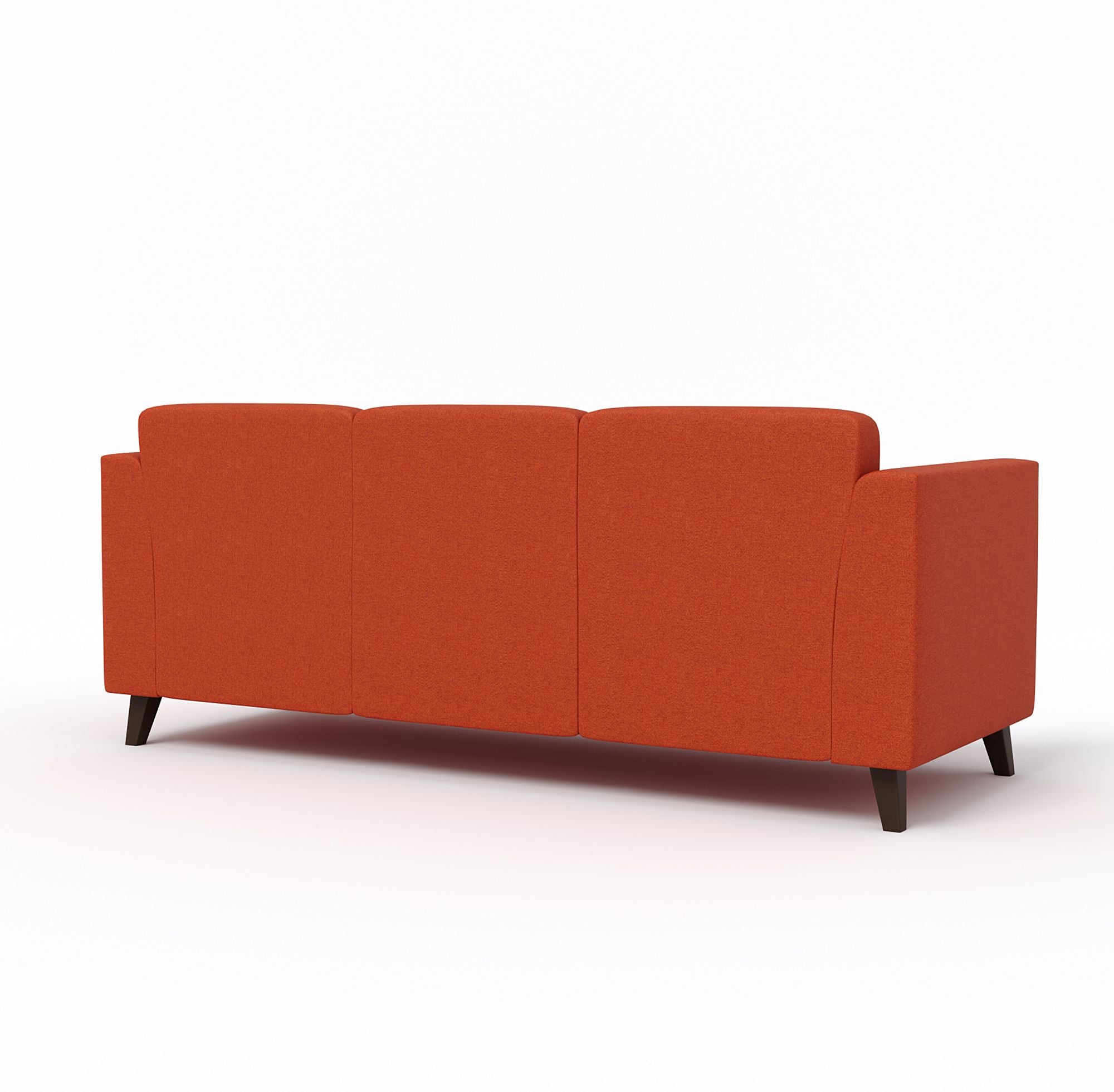 WESTIDO Bellona Fabric 3 Seater  Sofa (Finish Color - ORANGE, DIY(Do-It-Yourself))