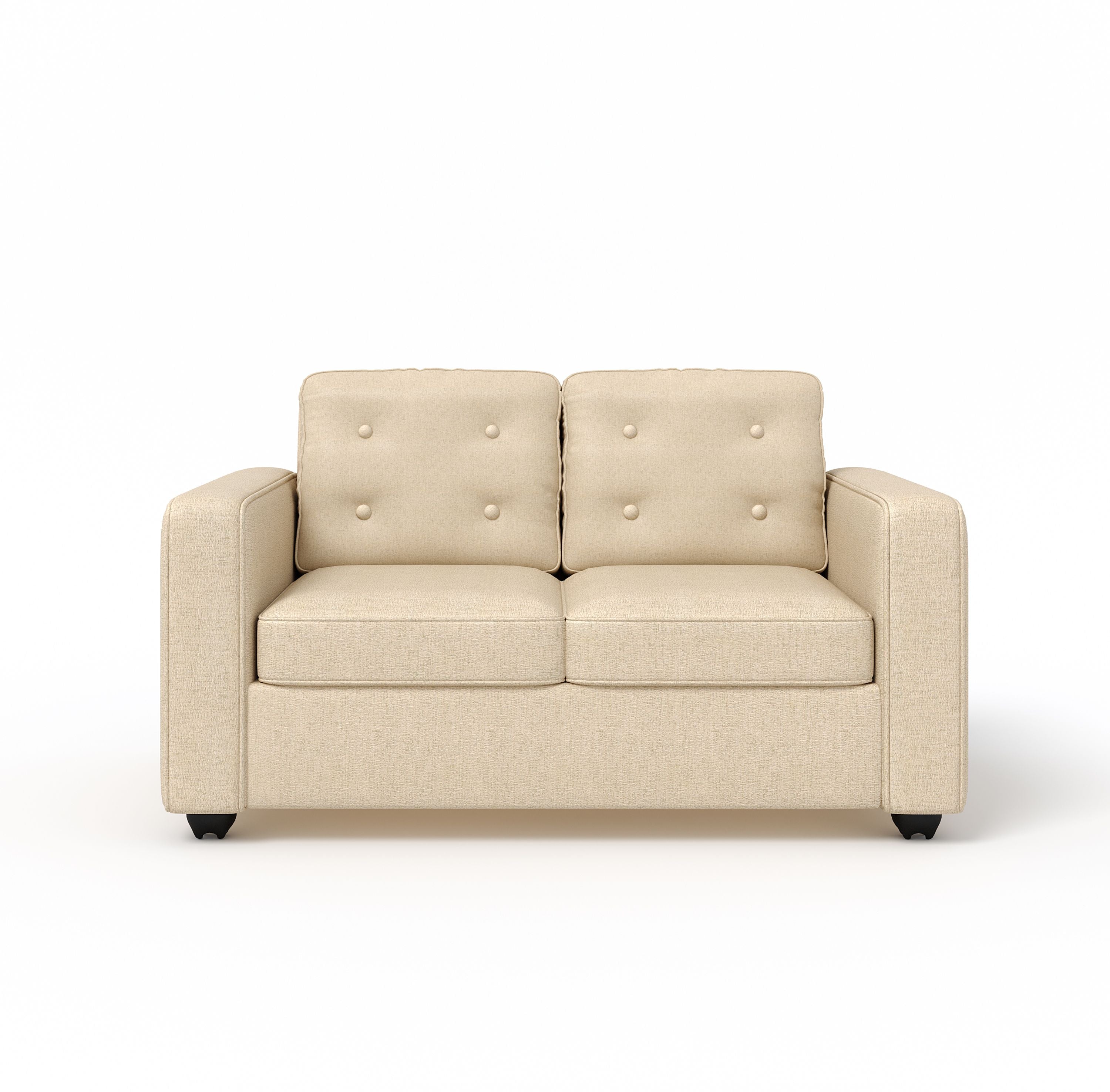 WESTIDO Eymen Fabric 2 Seater  Sofa (Finish Color - CREAM, DIY(Do-It-Yourself))