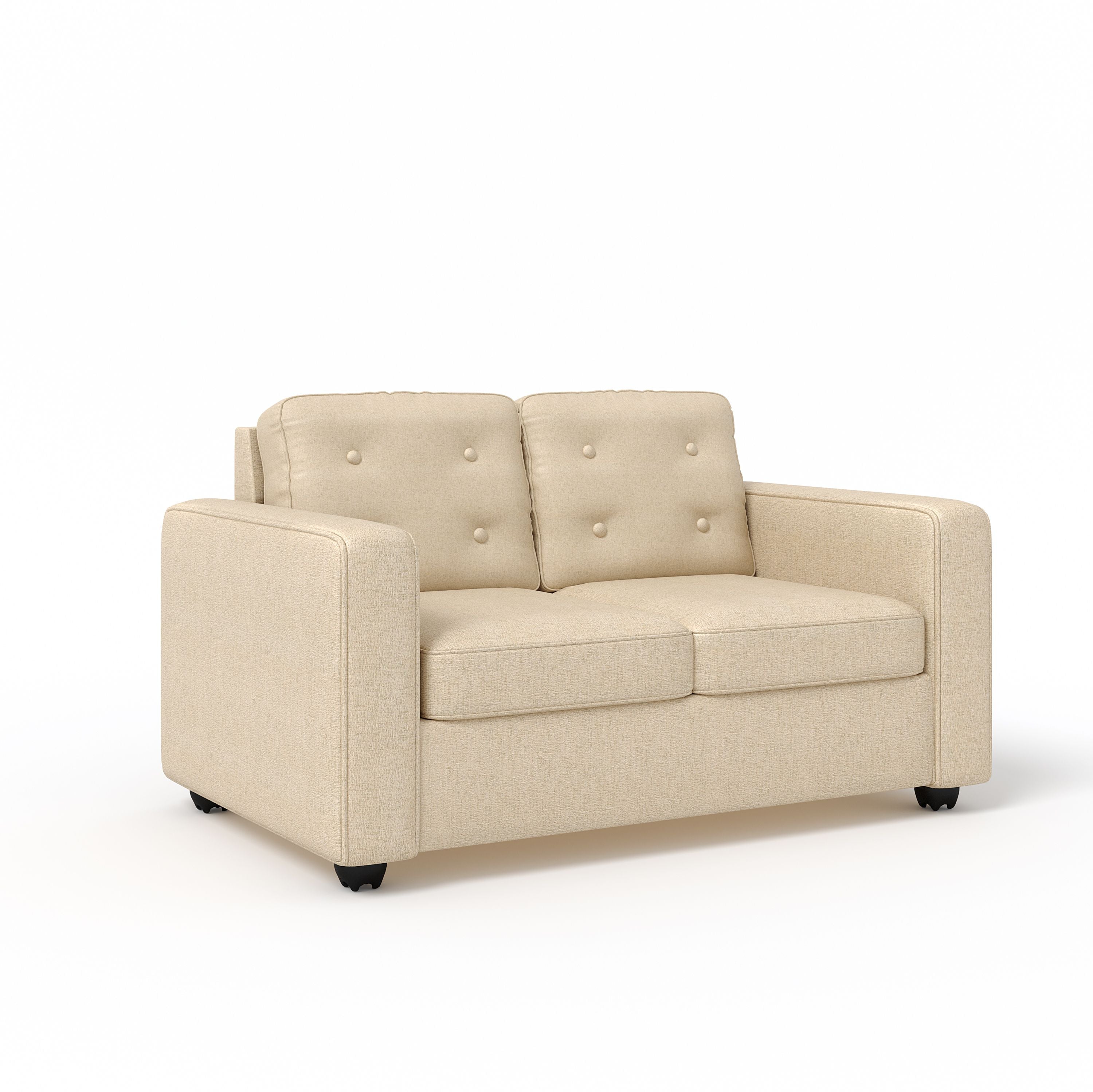 WESTIDO Eymen Fabric 2 Seater  Sofa (Finish Color - CREAM, DIY(Do-It-Yourself))