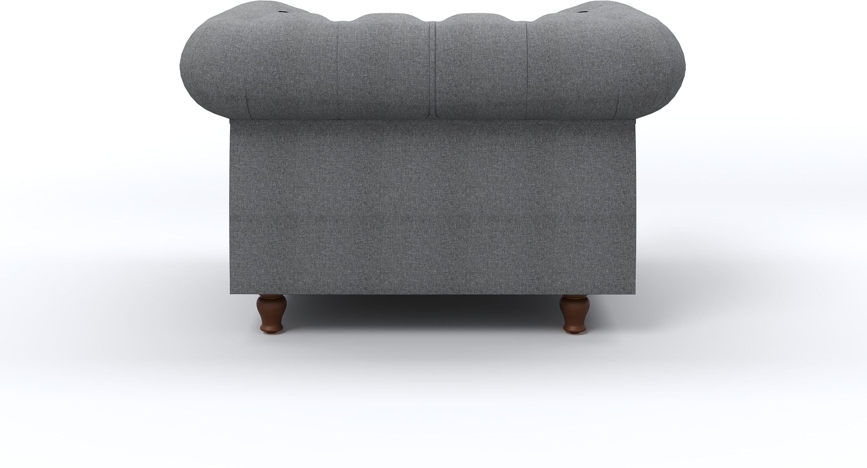 WESTIDO Adem Fabric 1 Seater  Sofa (Finish Color - GREY, DIY(Do-It-Yourself))