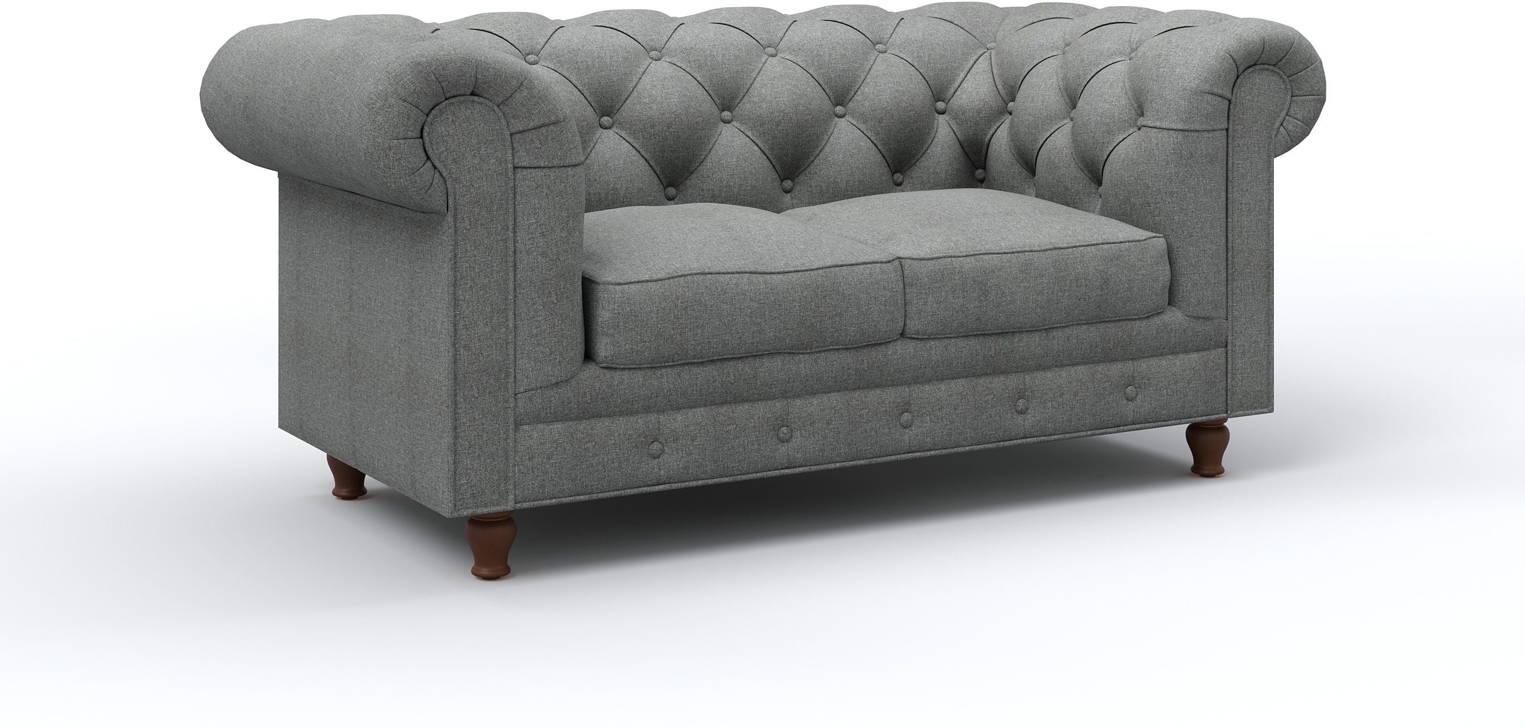 WESTIDO Adem Fabric 2 Seater  Sofa (Finish Color - GREY, DIY(Do-It-Yourself))
