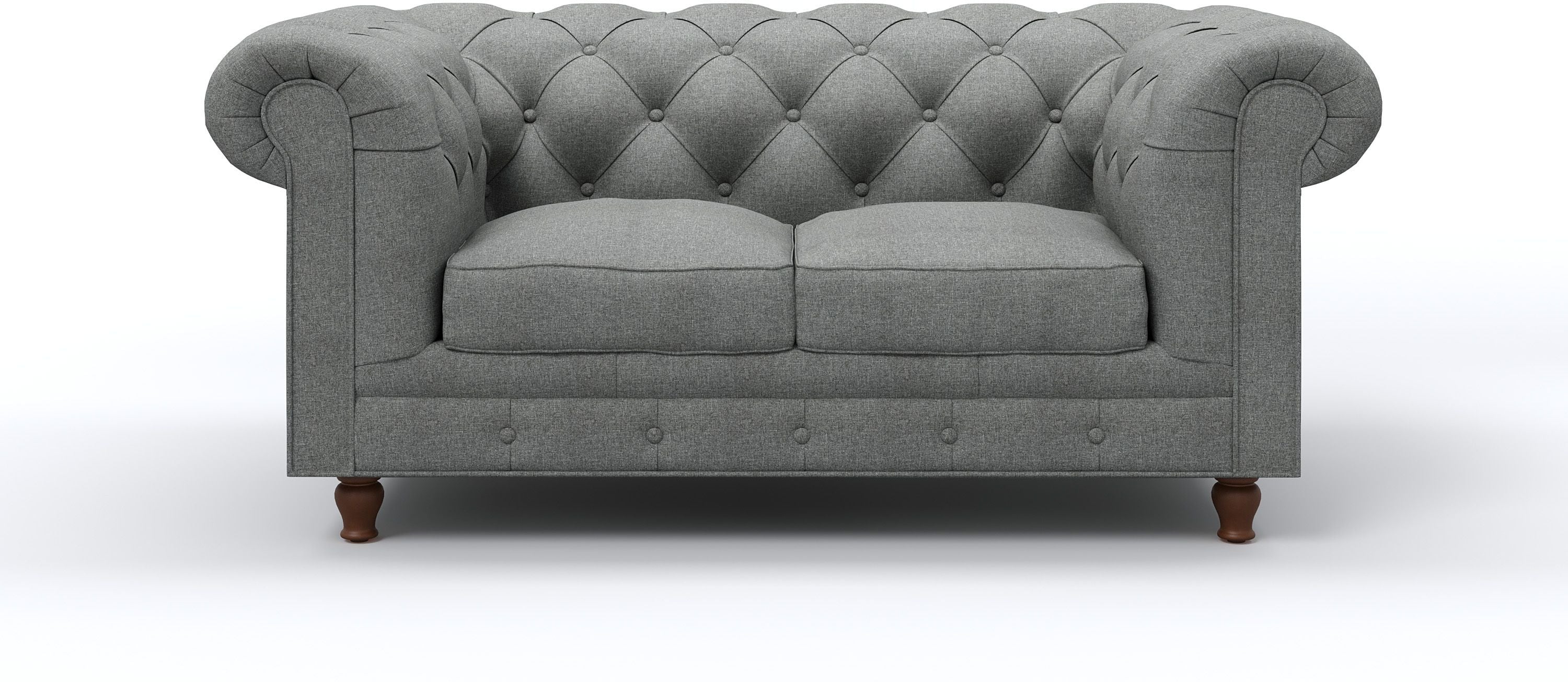 WESTIDO Adem Fabric 2 Seater  Sofa (Finish Color - GREY, DIY(Do-It-Yourself))