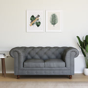WESTIDO Adem Fabric 2 Seater  Sofa (Finish Color - GREY, DIY(Do-It-Yourself))