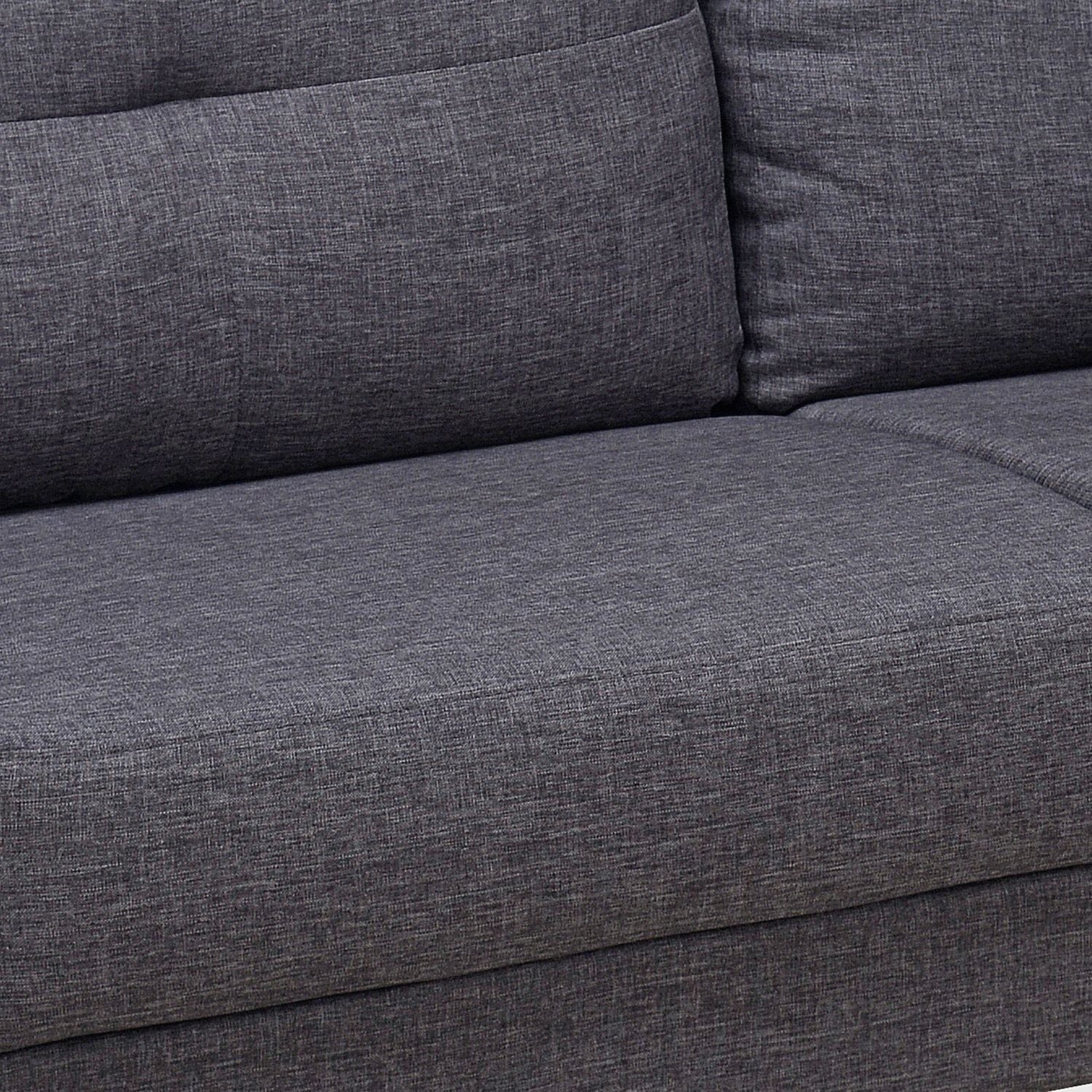 WESTIDO Ikea Fabric 3 Seater  Sofa (Finish Color - Grey, DIY(Do-It-Yourself))