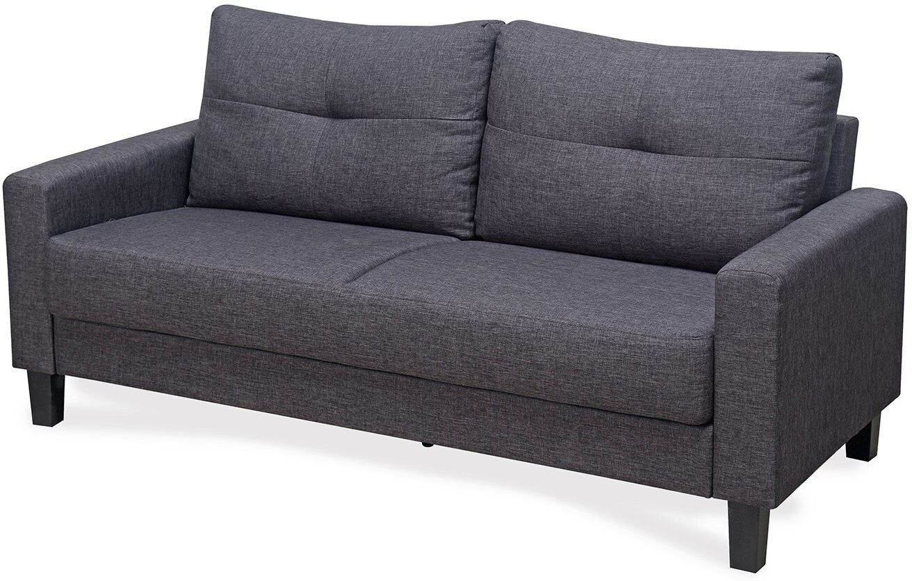 WESTIDO Ikea Fabric 3 Seater  Sofa (Finish Color - Grey, DIY(Do-It-Yourself))