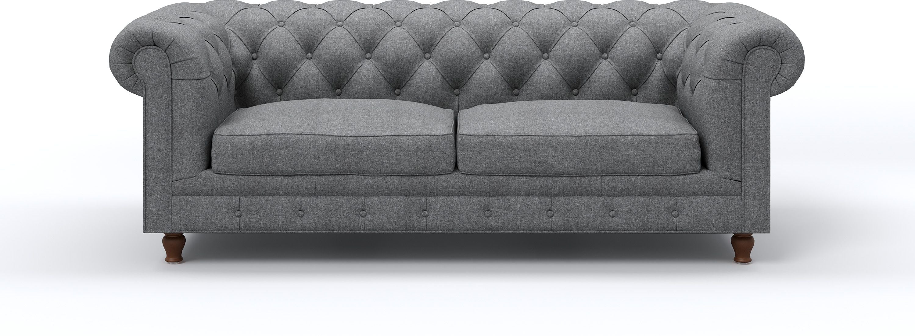 WESTIDO Adem Fabric 3 Seater  Sofa (Finish Color - GREY, DIY(Do-It-Yourself))