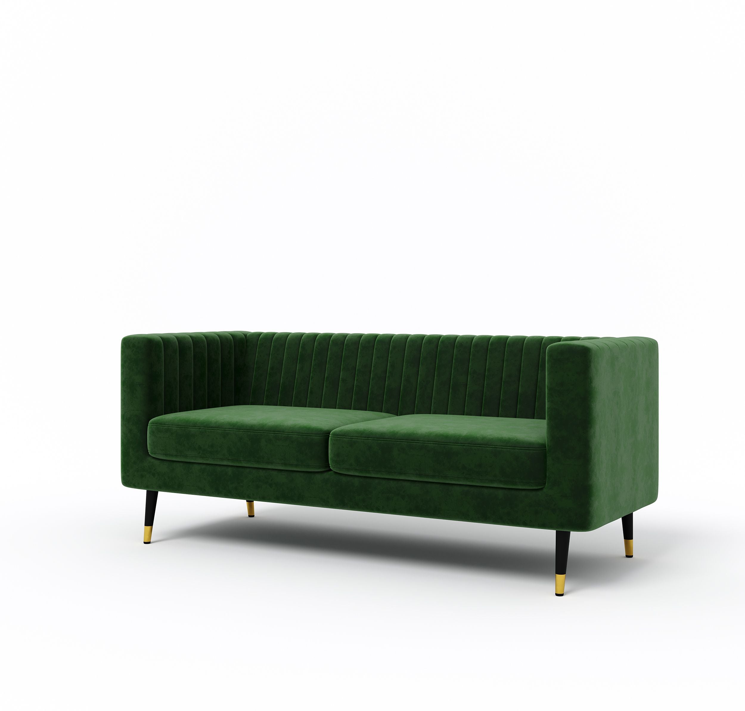 WESTIDO Enza Home Fabric 2 Seater  Sofa (Finish Color - GREEN, DIY(Do-It-Yourself))