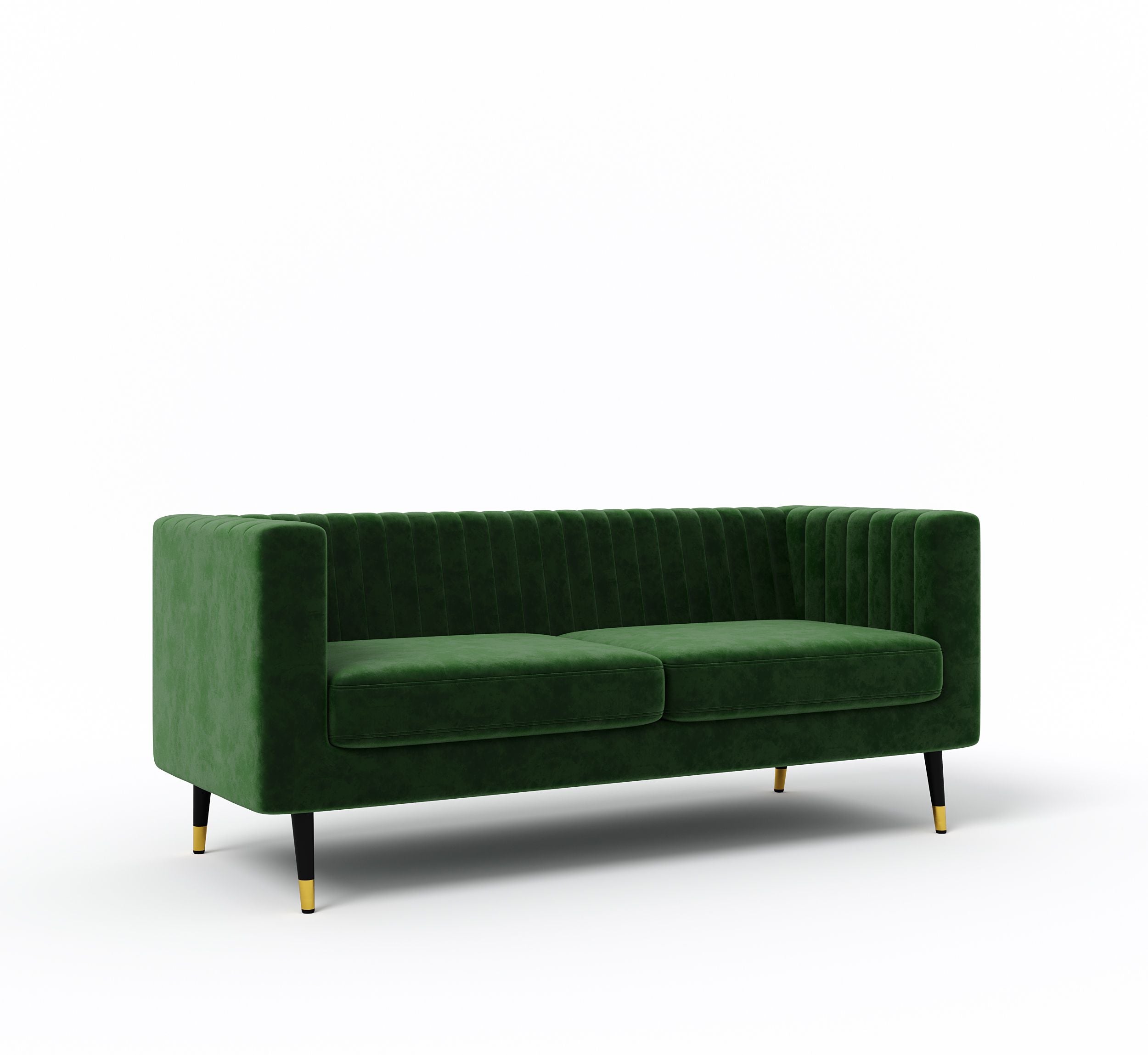 WESTIDO Enza Home Fabric 2 Seater  Sofa (Finish Color - GREEN, DIY(Do-It-Yourself))