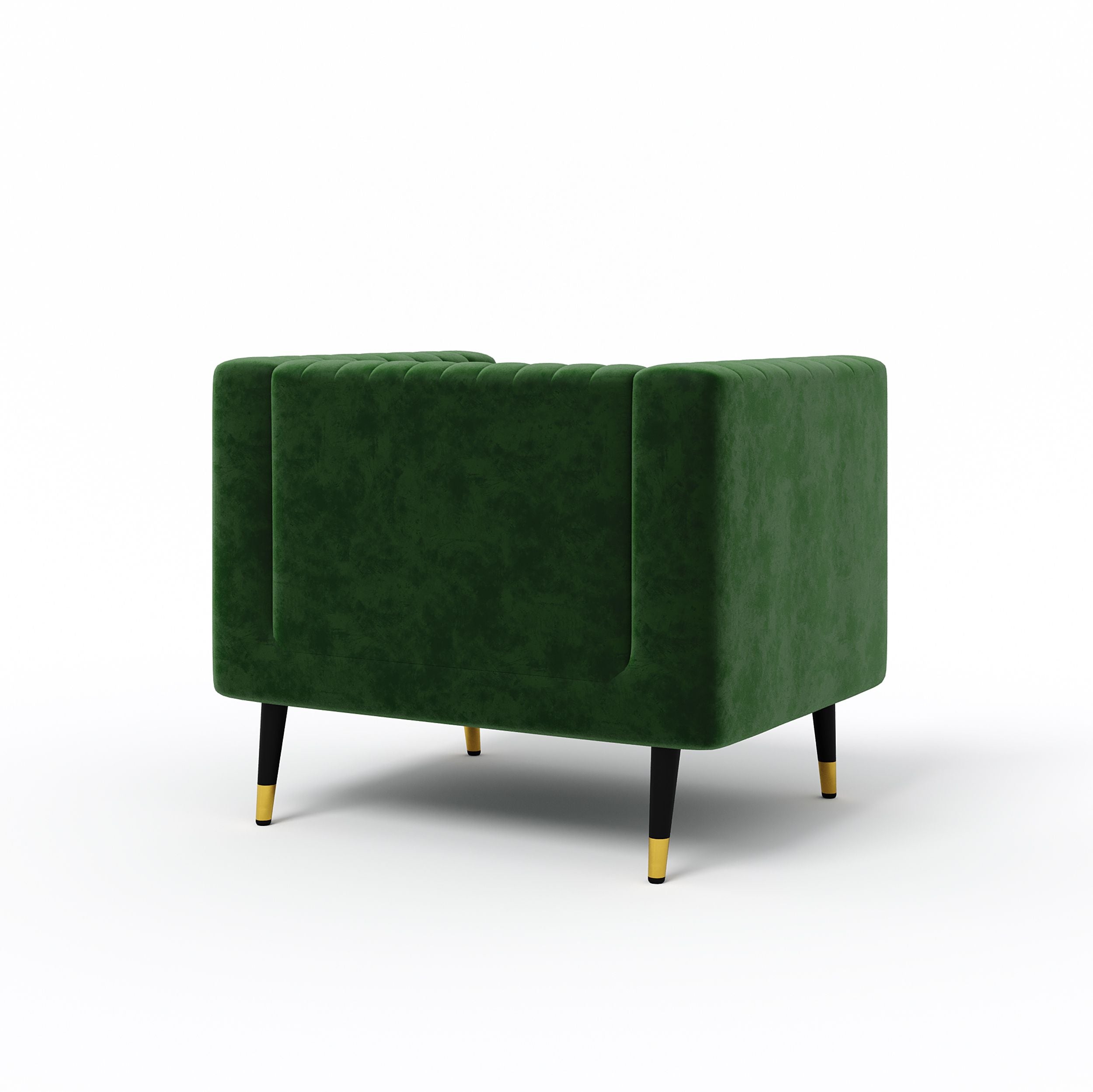 WESTIDO Enza Home Fabric 1 Seater  Sofa (Finish Color - GREEN, DIY(Do-It-Yourself))