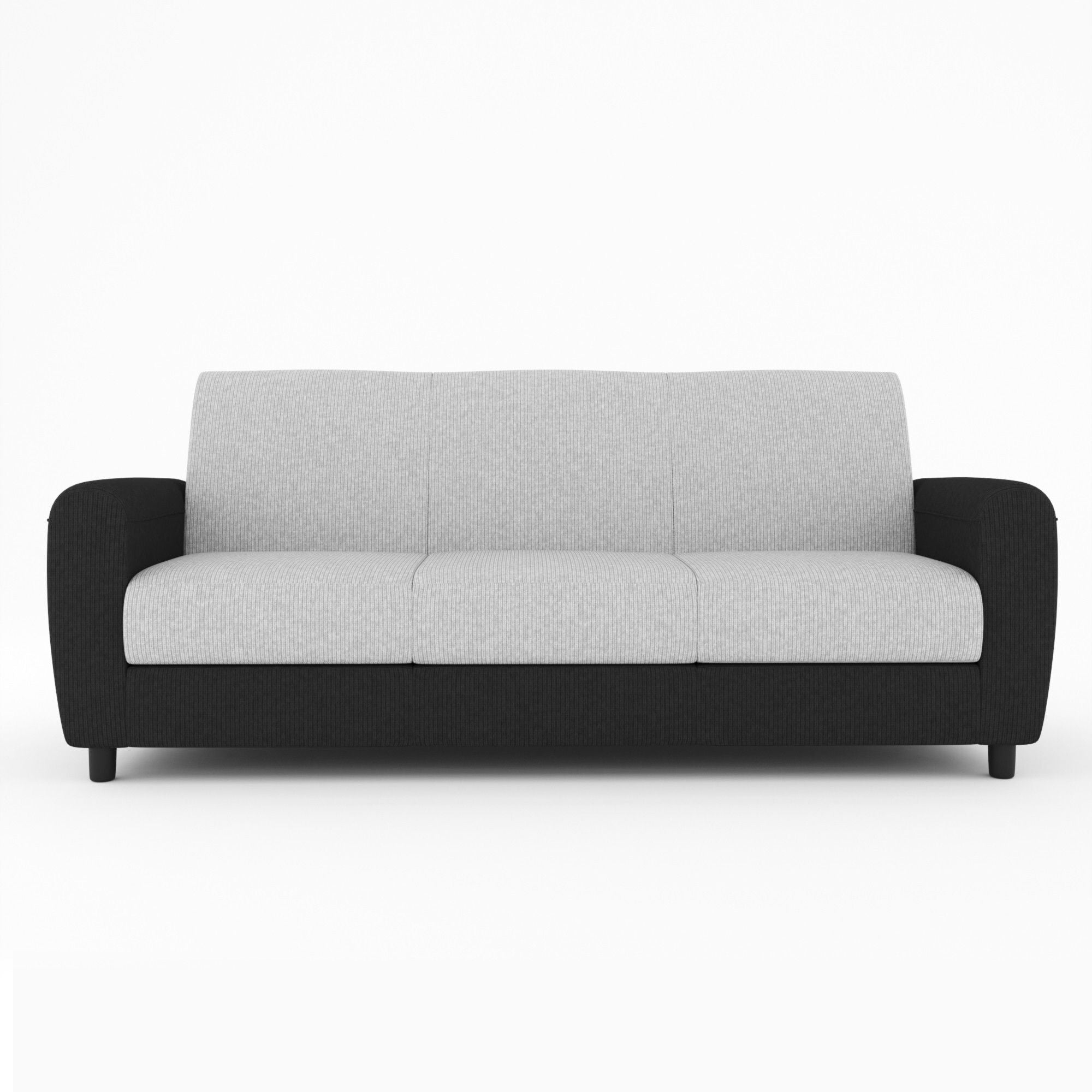 WESTIDO Fabric 3 Seater  Sofa (Finish Color - Black, DIY(Do-It-Yourself))