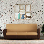 Westido Cream Brown 3 + 1 + 1 Living Room Sofa