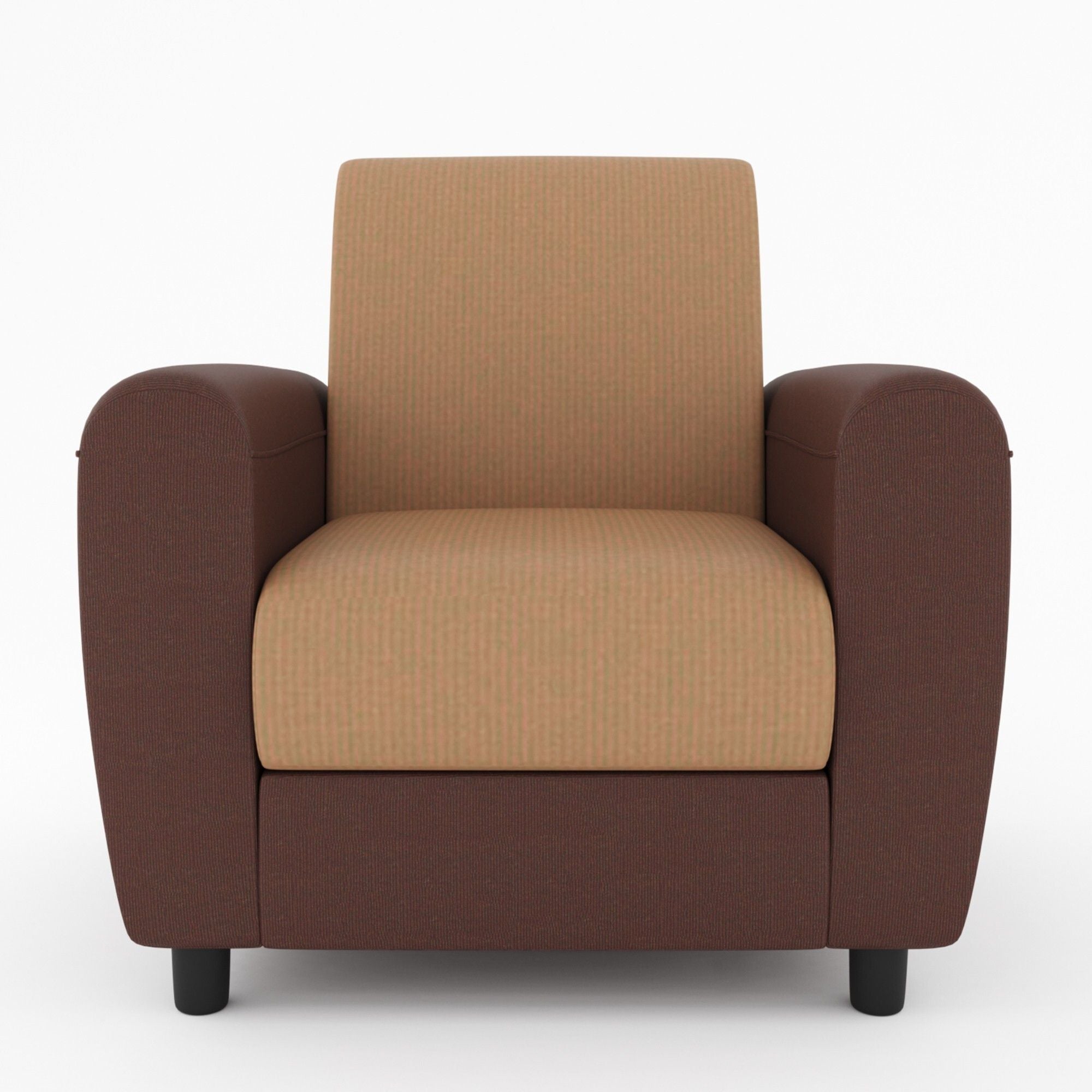 Cream Brown Upholstered 3 + 1 + 1 Sofa by Westido