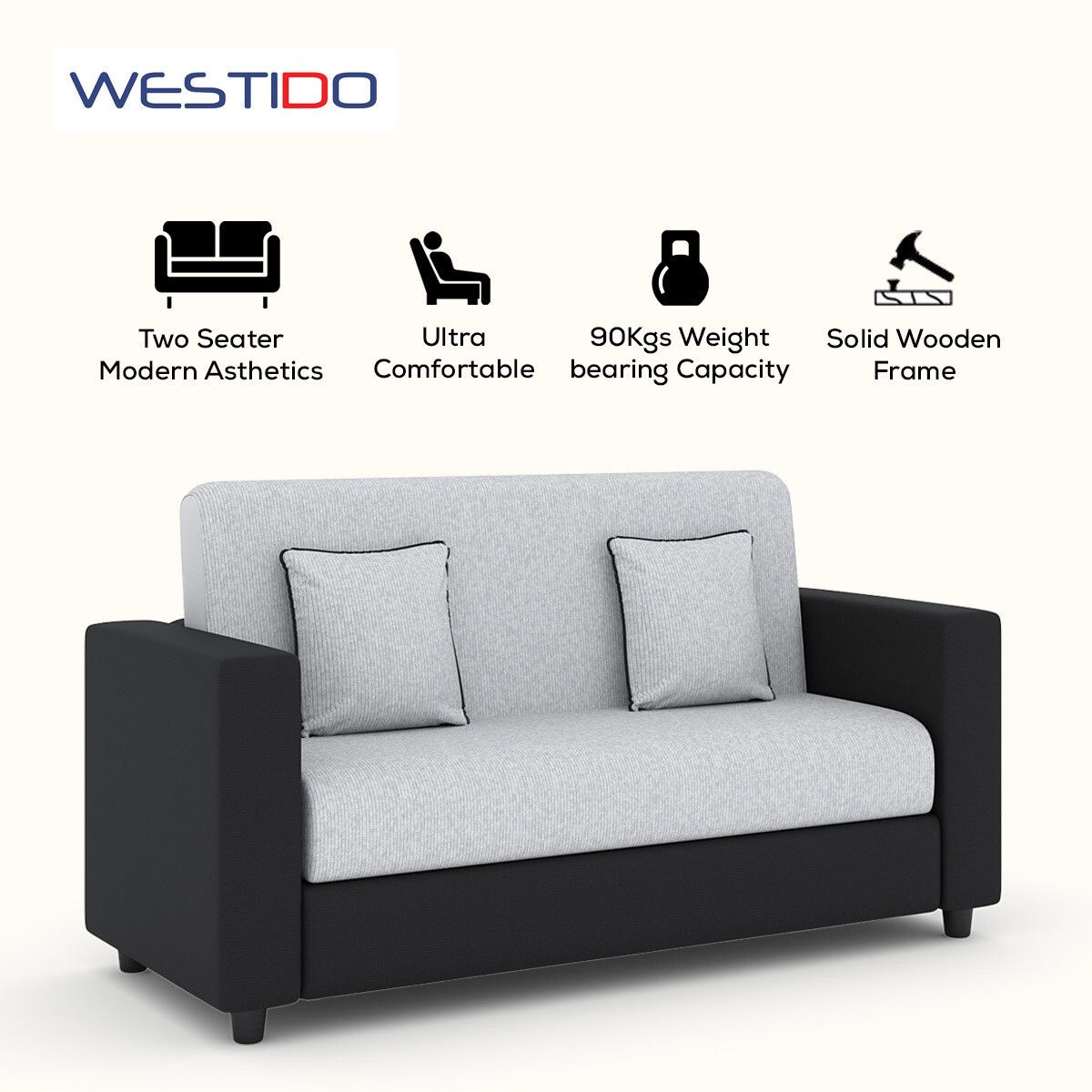 RECLINEX INDIA Premium Cream Brown 3 + 1 + 1 Sofa Set