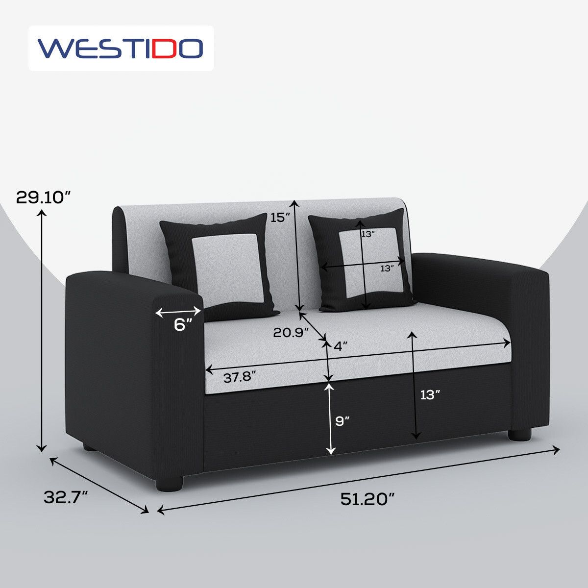 RECLINEX INDIA 3 + 1 + 1 Sofa in Cream Brown Finish