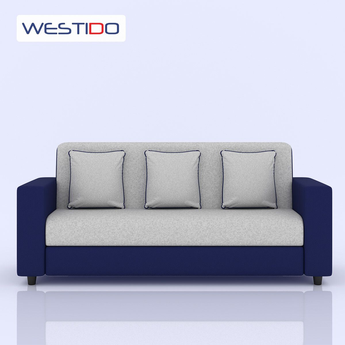 RECLINEX INDIA Luxury 3 + 1 + 1 Sofa in Cream Brown Shade