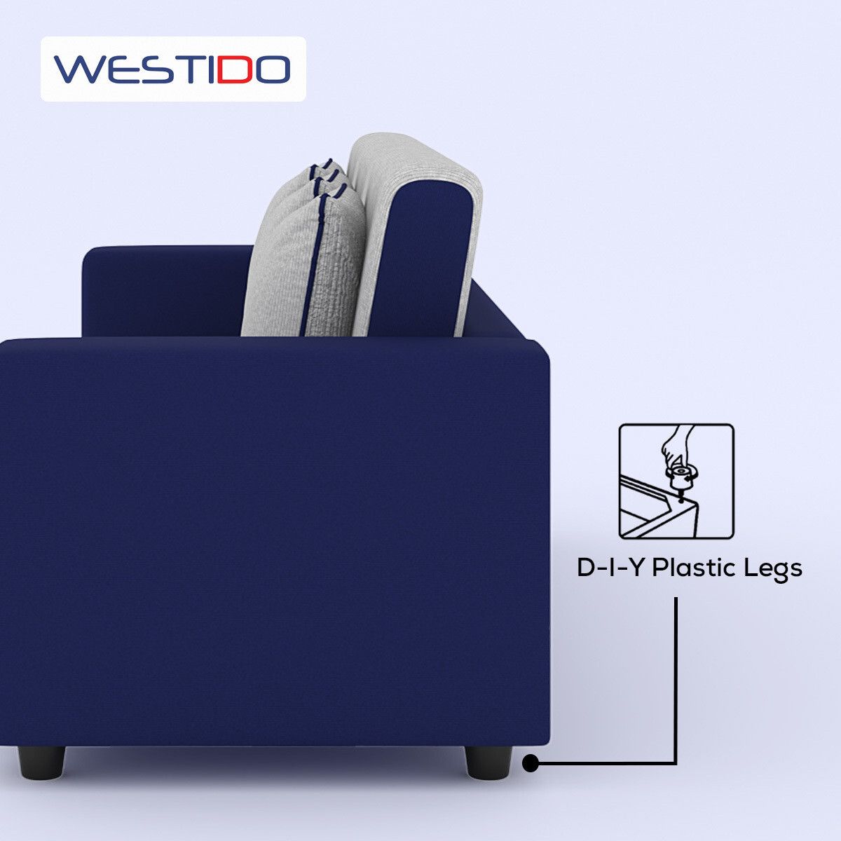 RECLINEX INDIA Premium Cream Brown 3 + 1 + 1 Sofa Set