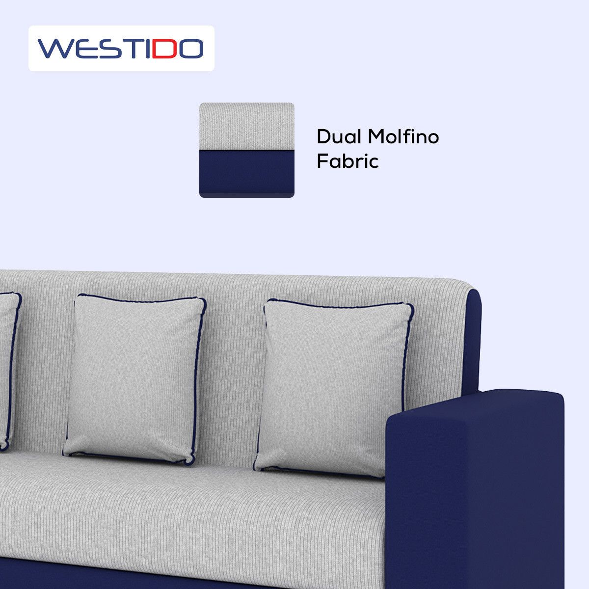 RECLINEX INDIA Premium Cream Brown 3 + 1 + 1 Sofa Set