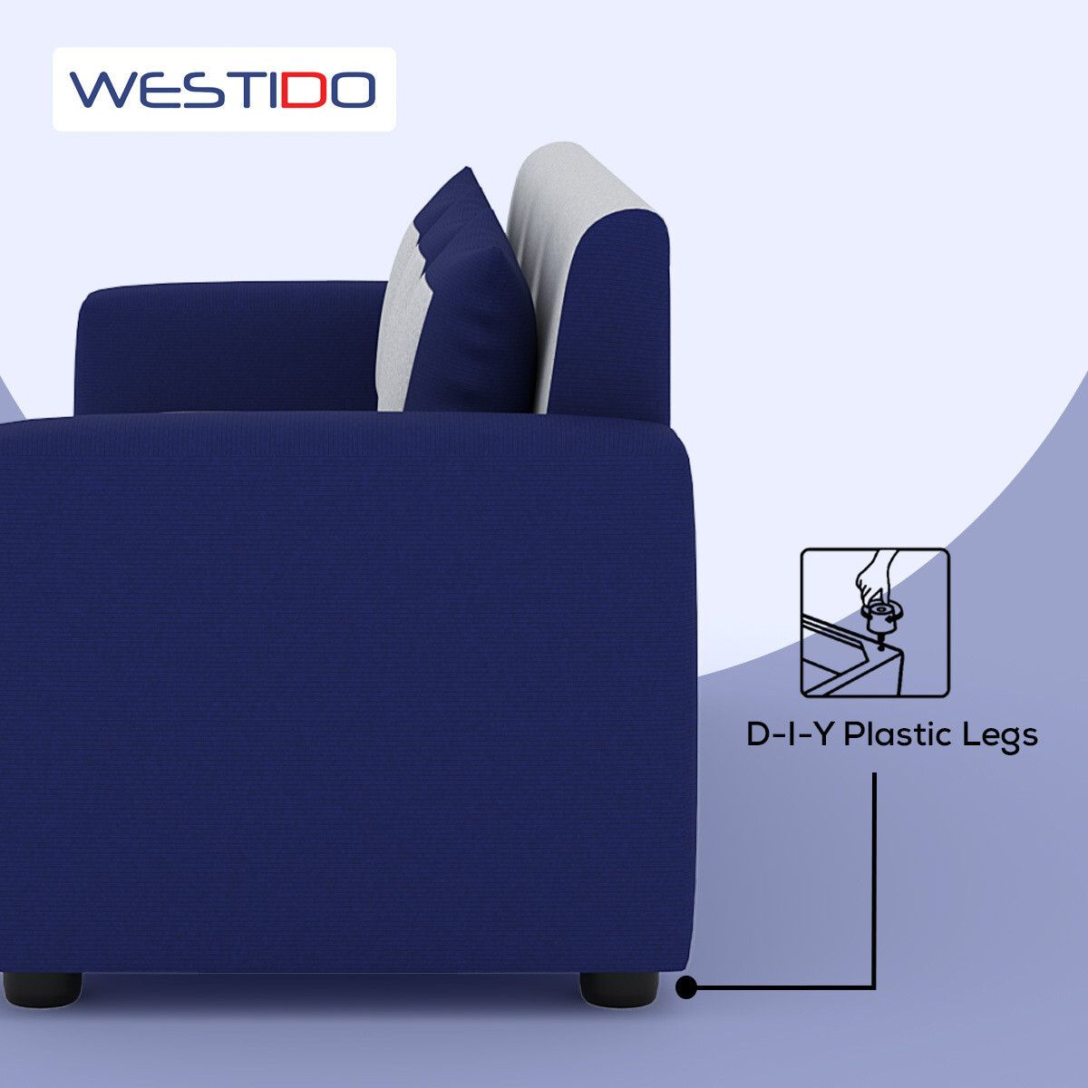 Cream Brown Upholstered 3 + 1 + 1 Sofa by RECLINEX INDIA